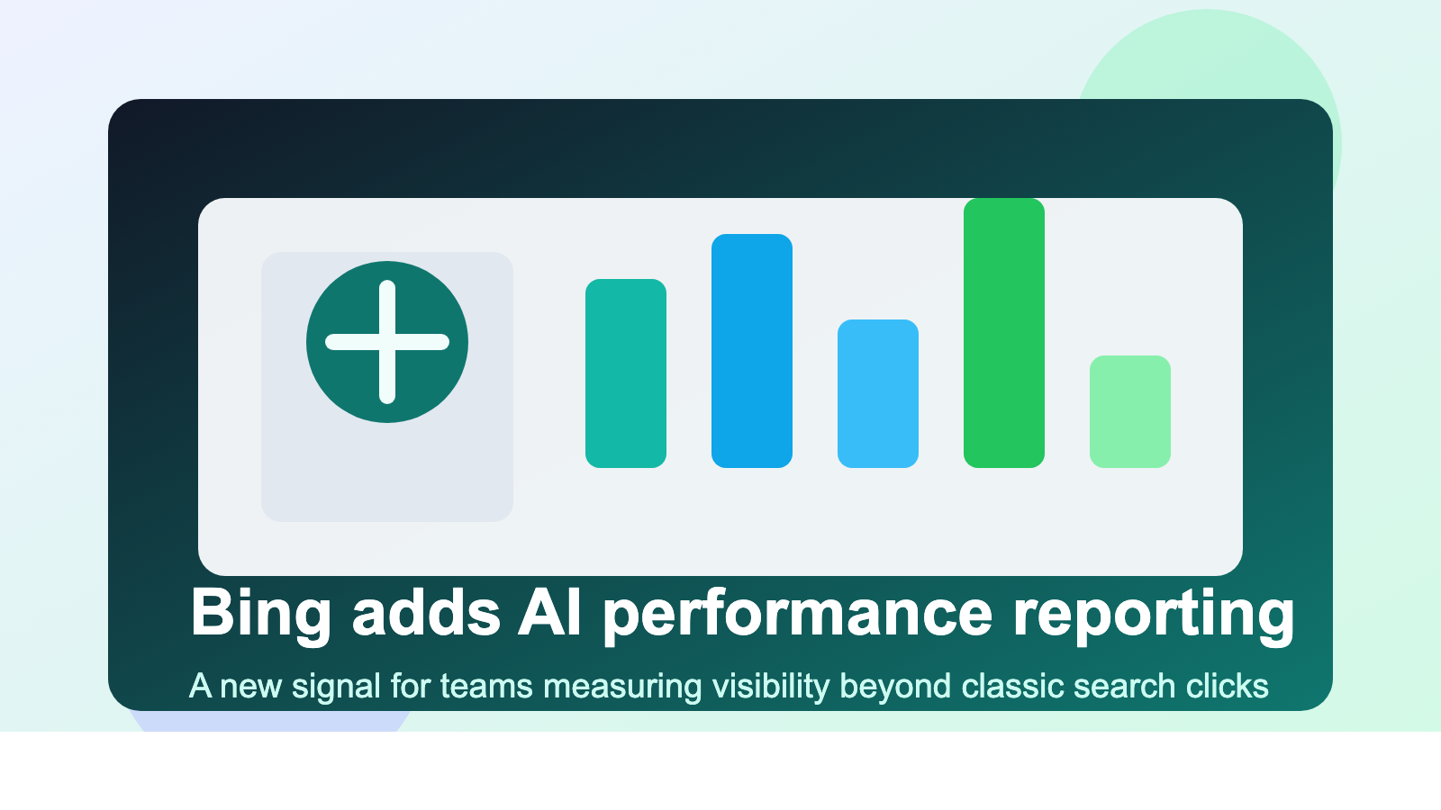 Bing Webmaster Tools pridal report výkonu v AI vyhľadávaní