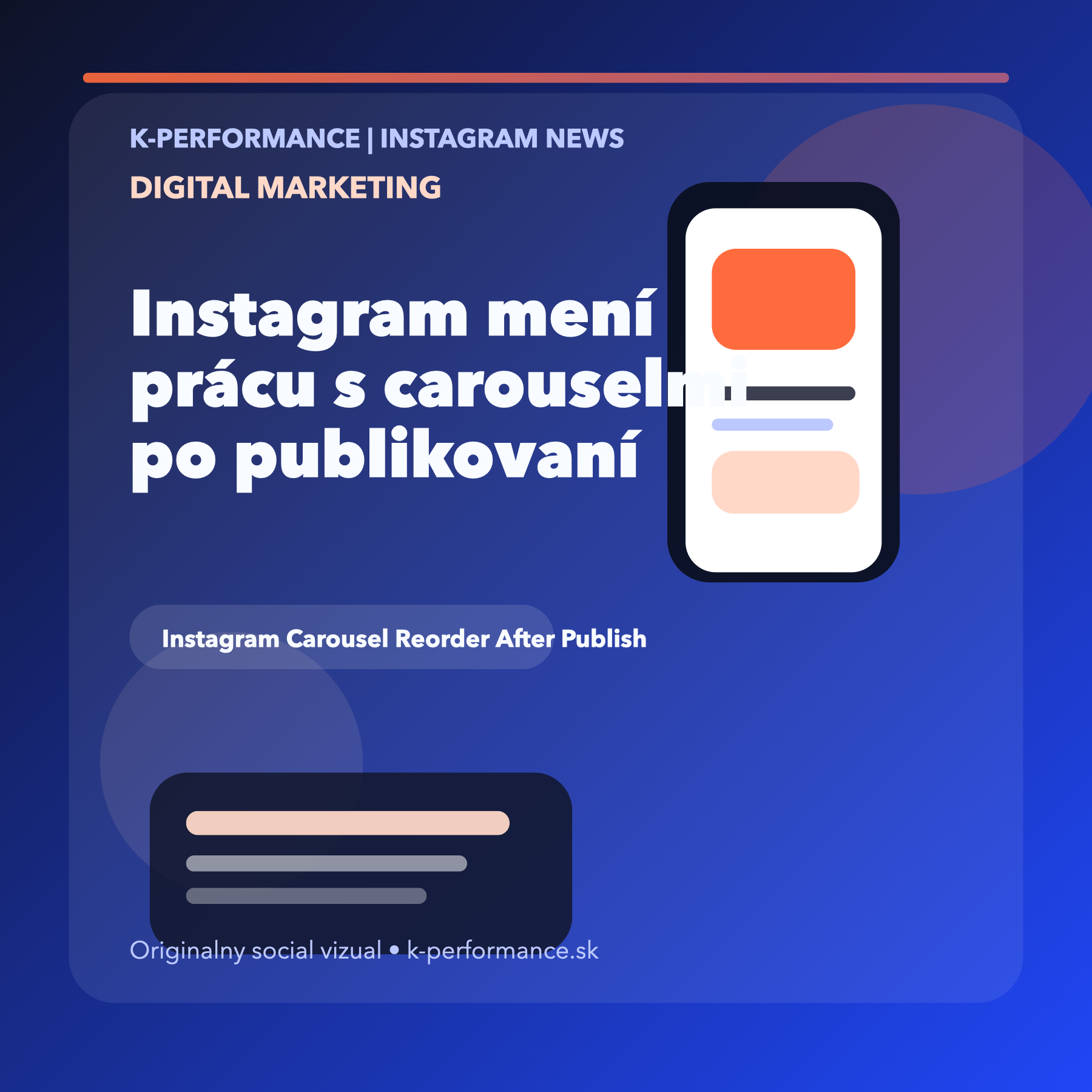 Instagram konečne povoľuje meniť poradie carouselu aj po publikovaní
