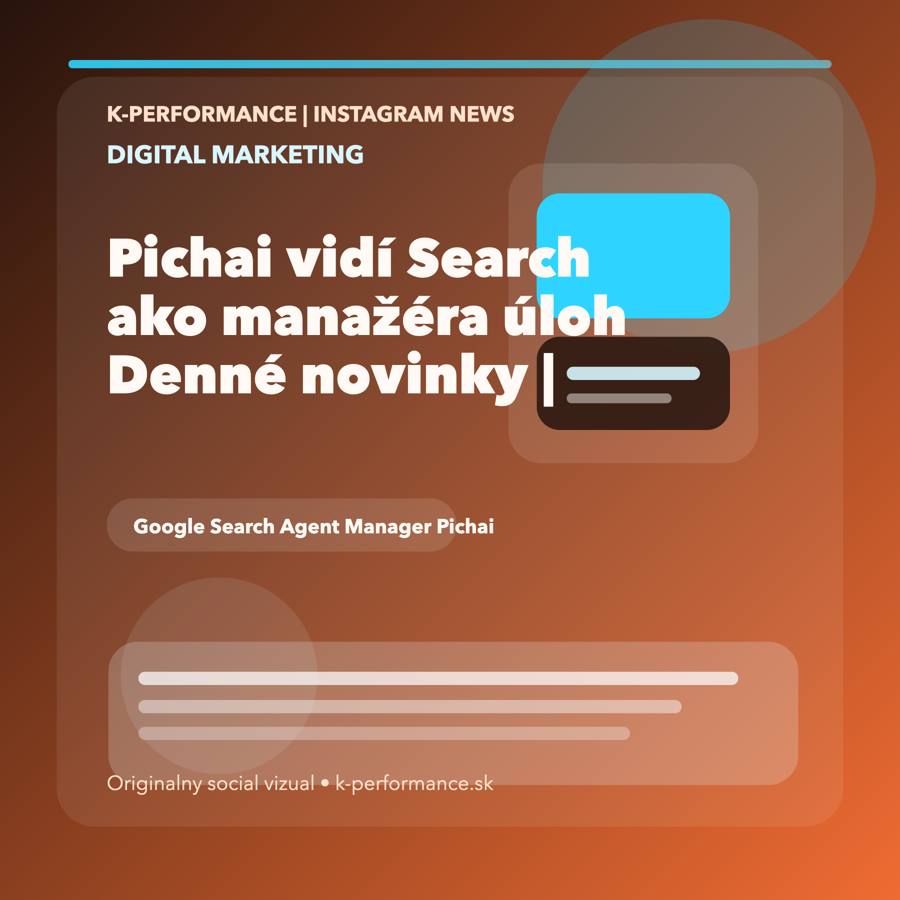 Sundar Pichai opisuje budúcnosť Google Search ako manažéra agentov, čo pre značky znamená, že boj o klik sa postupne mení na boj o dôveryhodné splnenie úlohy
