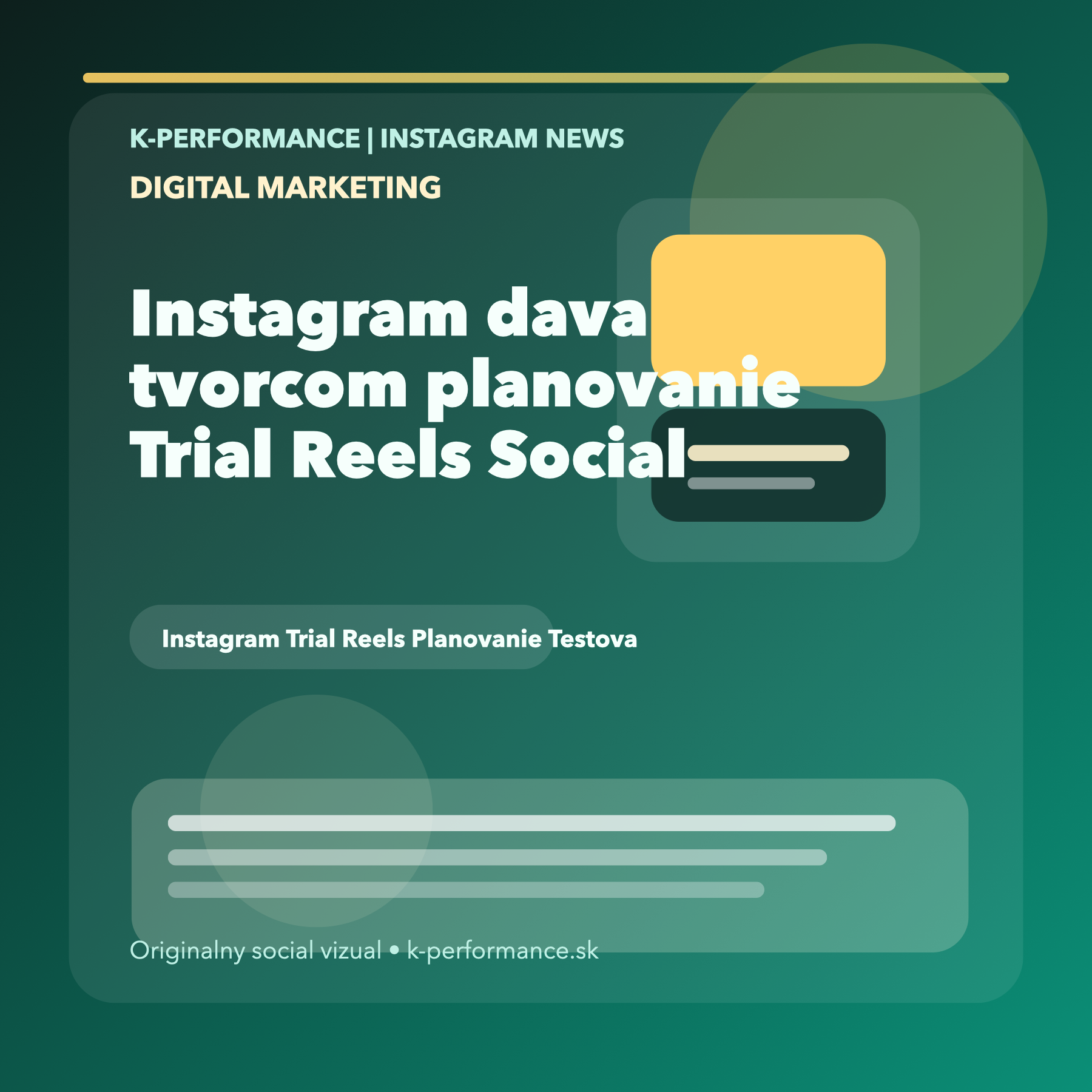 Instagram dáva tvorcom plánovanie Trial Reels a posúva testovanie obsahu bližšie k reálnej distribúcii
