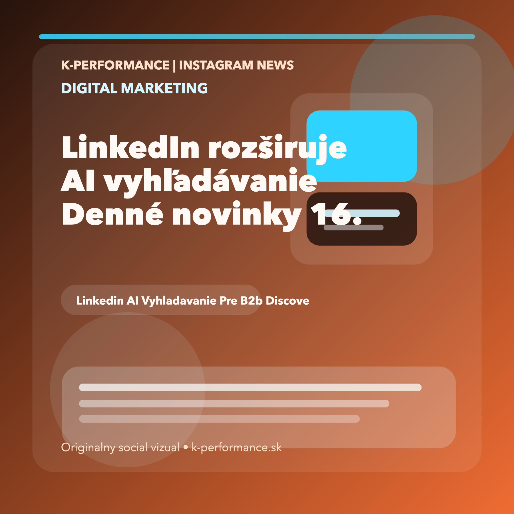 LinkedIn rozširuje AI konverzačné vyhľadávanie pre všetkých používateľov, čím posúva discovery ľudí, firiem a expertízy bližšie k prirodzenému vyhľadávaniu cez otázky namiesto presných kľúčových slov