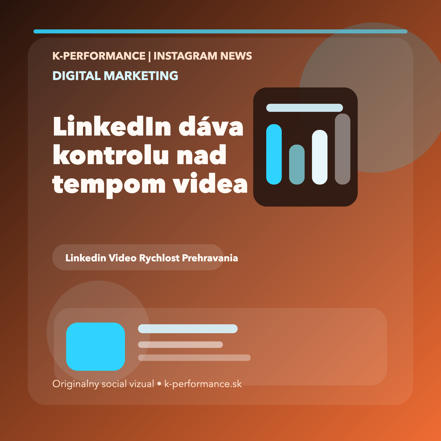 LinkedIn pridáva ovládanie rýchlosti prehrávania videí, čo síce vyzerá ako detail, ale v praxi mení spotrebu odborného obsahu, retenčné signály aj spôsob, ako plánovať B2B video