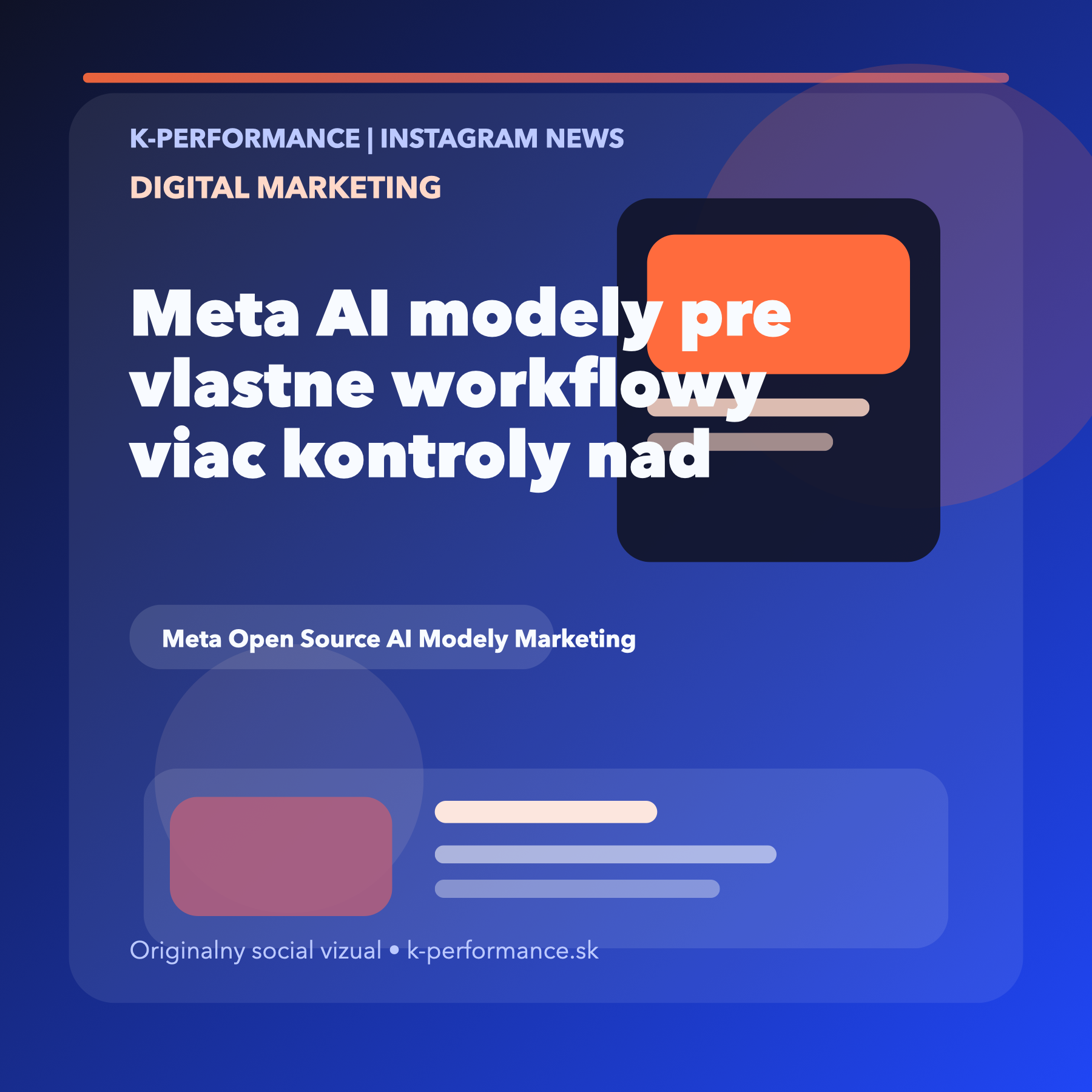 Meta chystá nové AI modely a naznačuje, že vlastné open-source nástroje budú čoraz dôležitejšie aj pre marketingové tímy