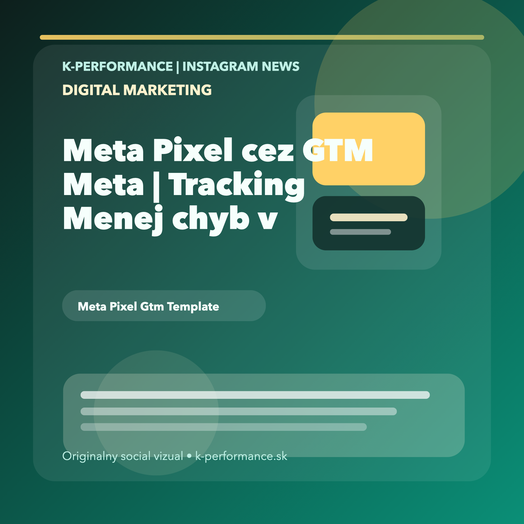 Meta sprístupnila oficiálnu GTM šablónu pre Pixel, takže inzerenti môžu rýchlejšie prevziať GA4 dataLayer a znížiť riziko chýb pri cross-platform trackingu