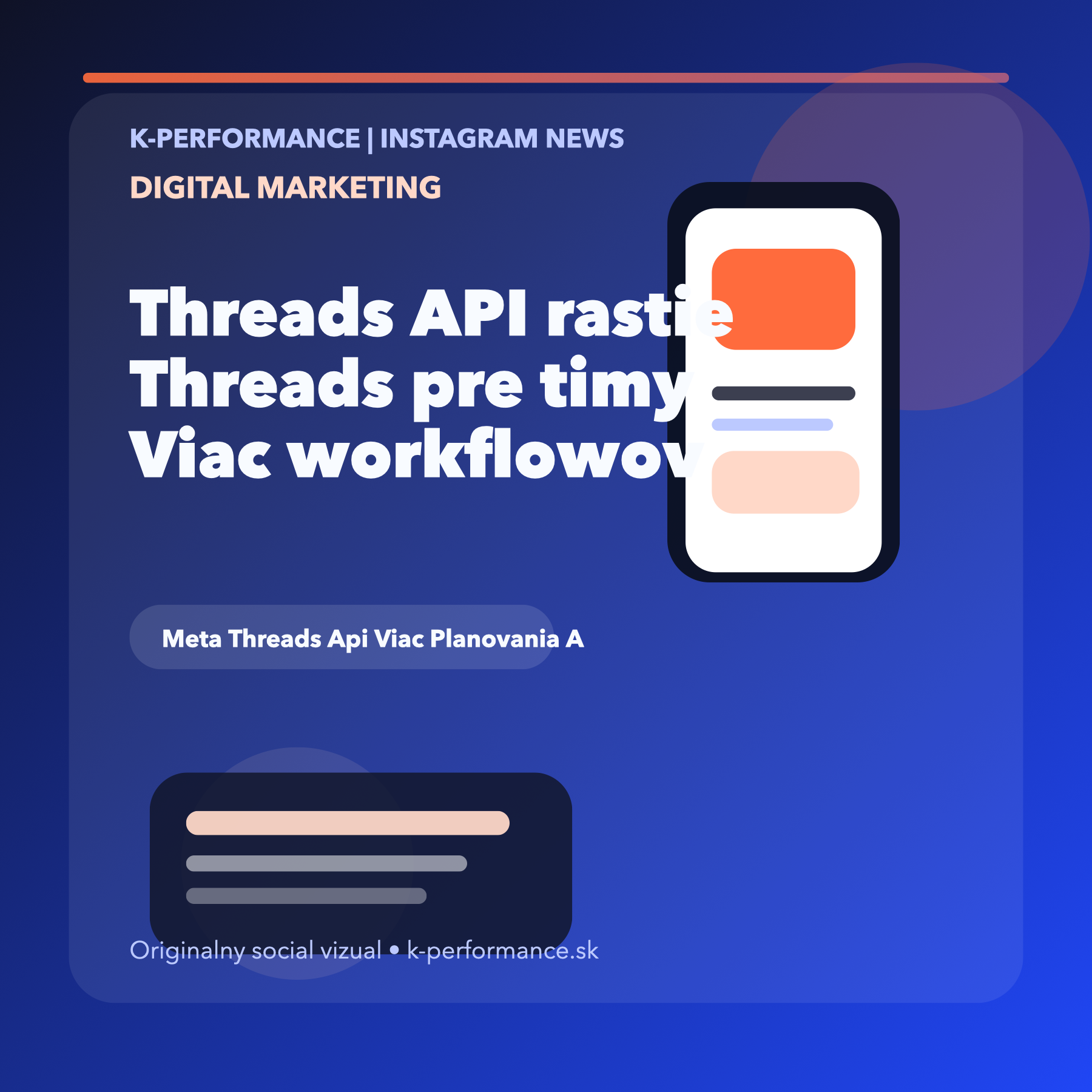 Meta rozširuje Threads API o nové možnosti plánovania, engagement workflowov a realtime notifikácií, čo z Threads robí omnoho použiteľnejší kanál pre tímy, ktoré chcú túto sieť riadiť cez profesionálne social nástroje