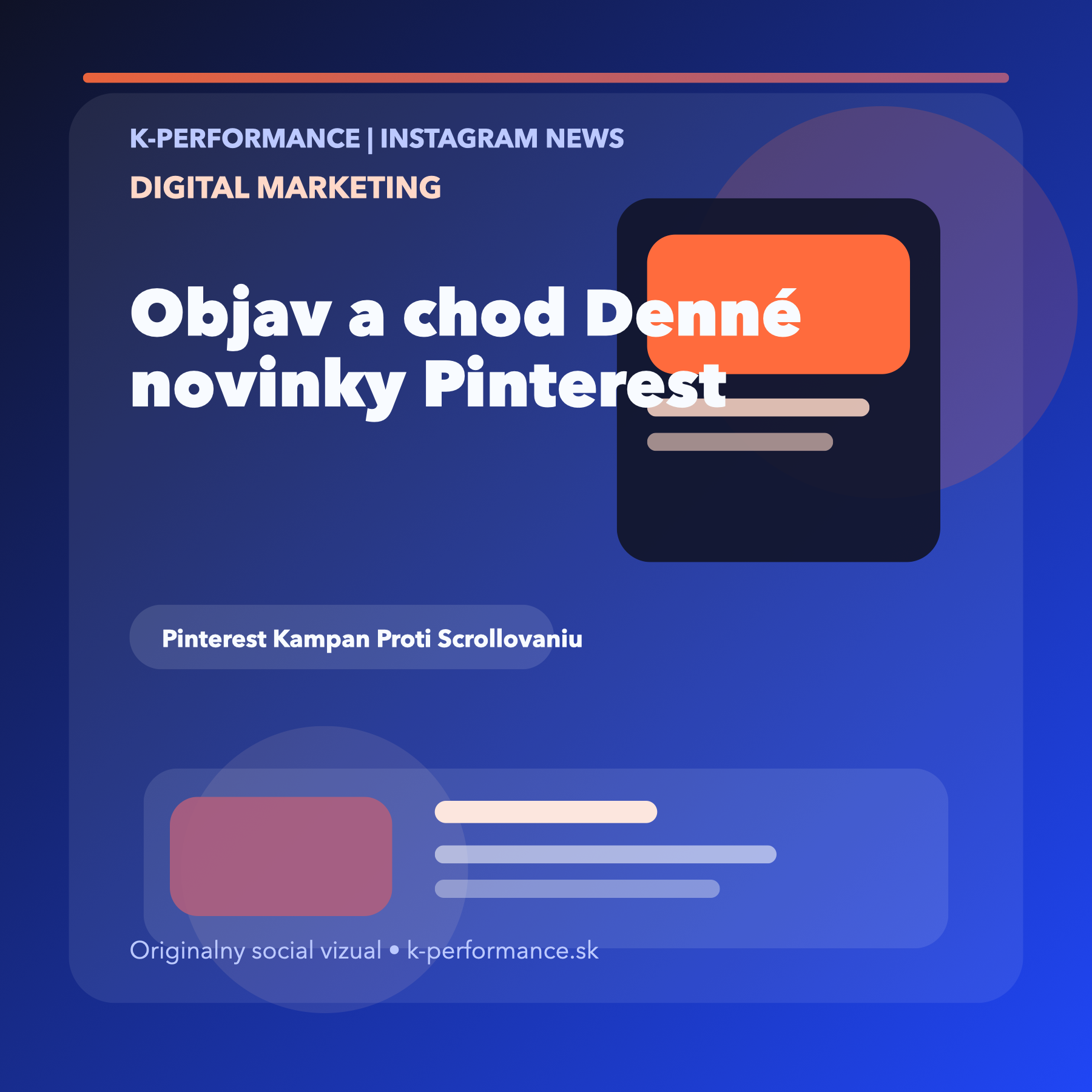 Pinterest stavia novú kampaň na myšlienke, že najlepšia vec, ktorú online nájdete, vás má dostať offline, čo je zaujímavý positioning posun pre značku aj pre inzerentov hľadajúcich menej toxické discovery prostredie