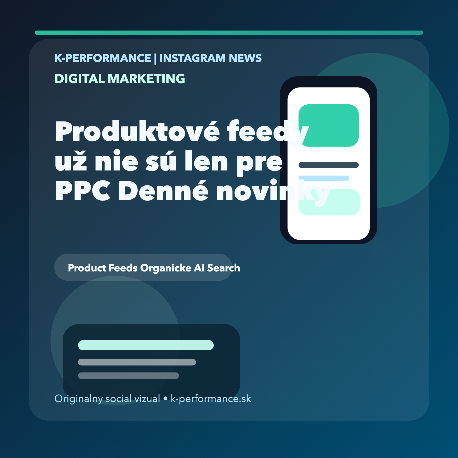 Produktové feedy už nestačí vnímať len ako PPC podklad, pretože v AI search budú čoraz viac rozhodovať aj o organickej objaviteľnosti a dôveryhodnosti ponuky