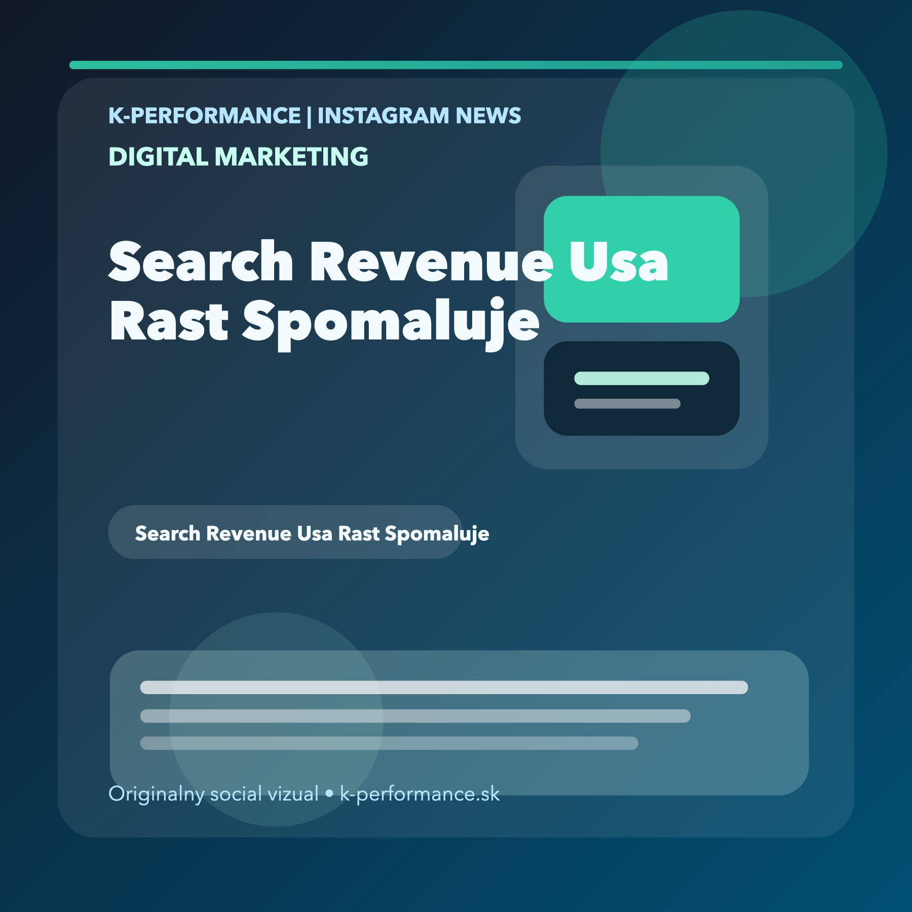 Americký search advertising síce v roku 2025 narástol na 114,2 miliardy dolárov, no tempo rastu spomaľuje a rýchlejšie rastú video, social aj programmatic formáty, čo mení rozpočtový tlak aj argumentáciu výkonu