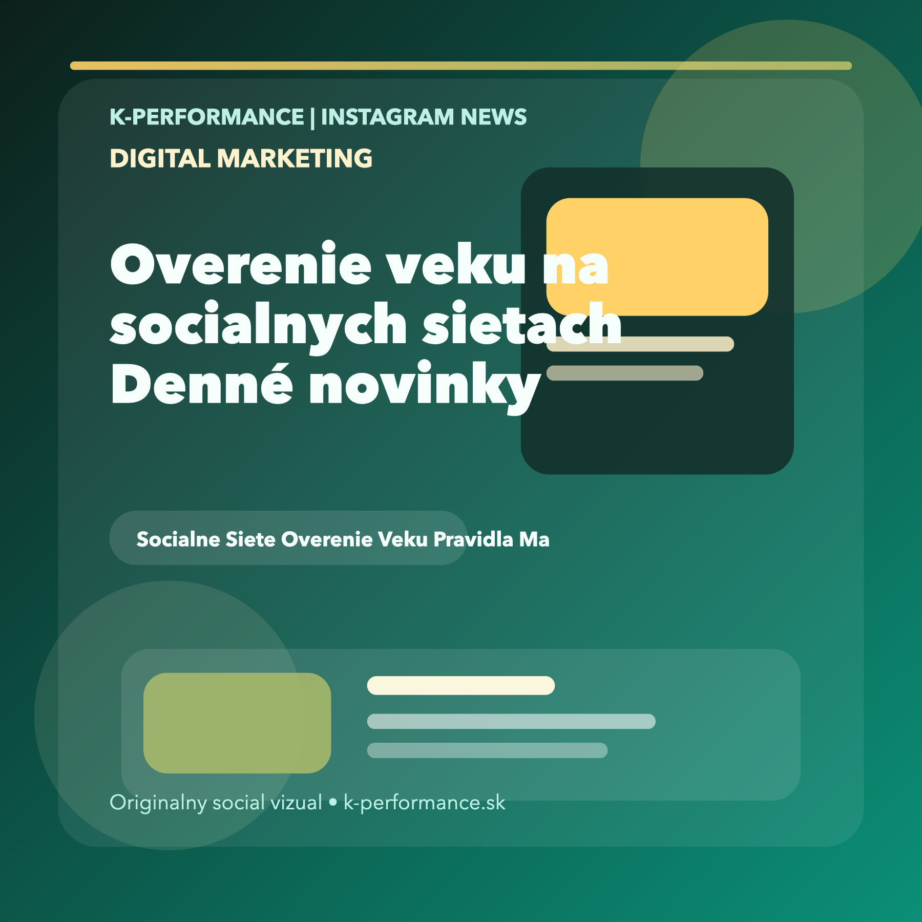 Jasné pravidlá overenia veku na sociálnych sieťach budú dôležité aj pre kampane, ktoré cielia na mladšie publikum