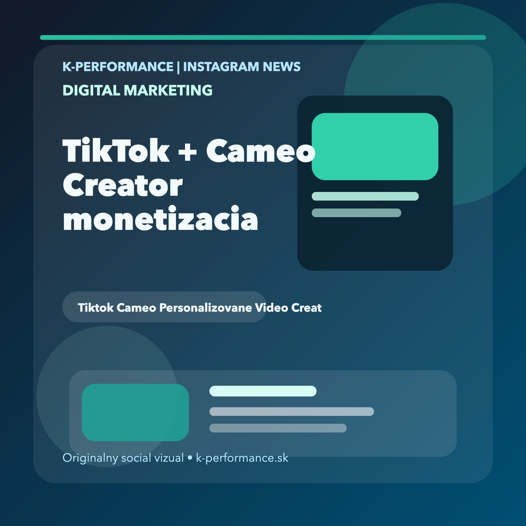 TikTok prepája tvorcov s Cameom, takže personalizované video odkazy môžu byť pre creator marketing jednoduchšie predajné