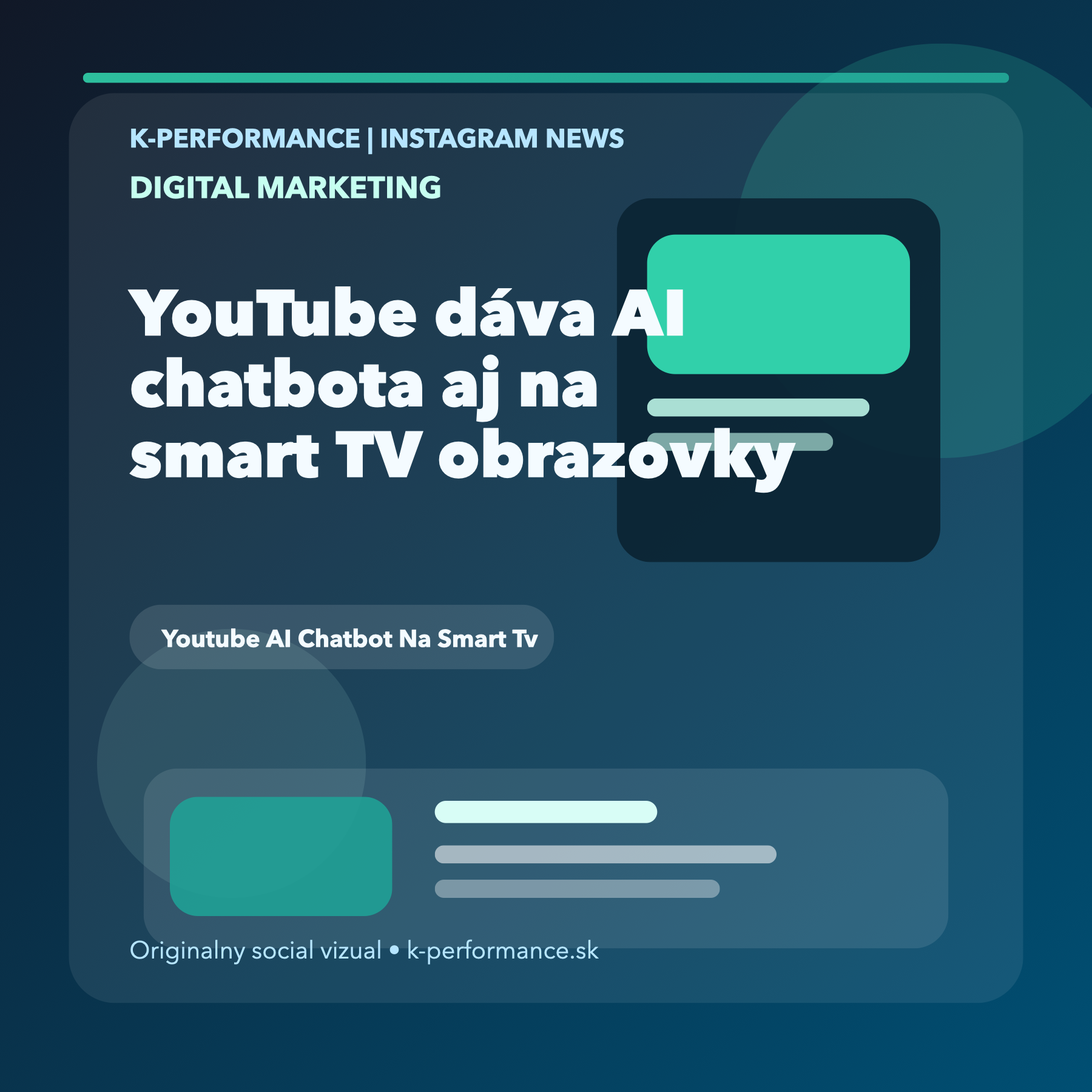 YouTube posúva AI chatbota na smart TV a mení aj spôsob, ako sa bude objavovať video obsah v obývačke