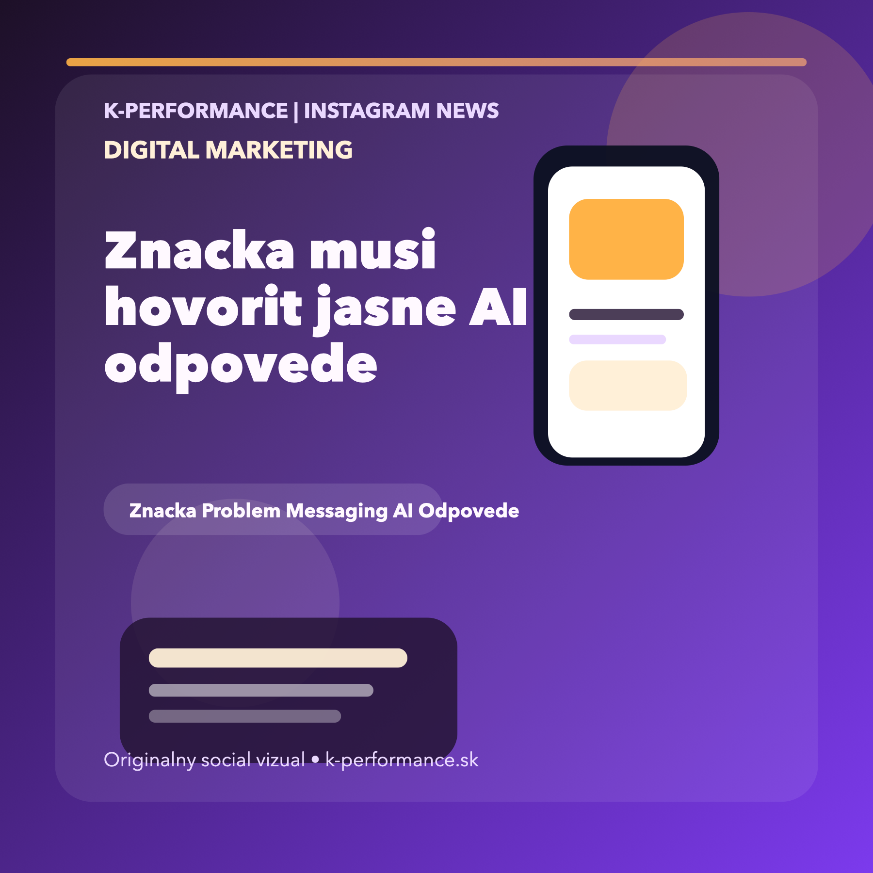 Ak značka nevie jednou vetou pomenovať problém, ktorý rieši, AI to za ňu nespraví presnejšie