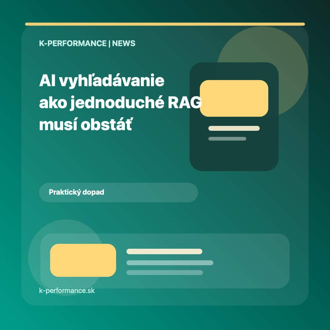 AI vyhľadávanie už nefunguje ako jednoduché RAG a obsah musí obstáť v plánovaní, routovaní aj opakovanom hodnotení.