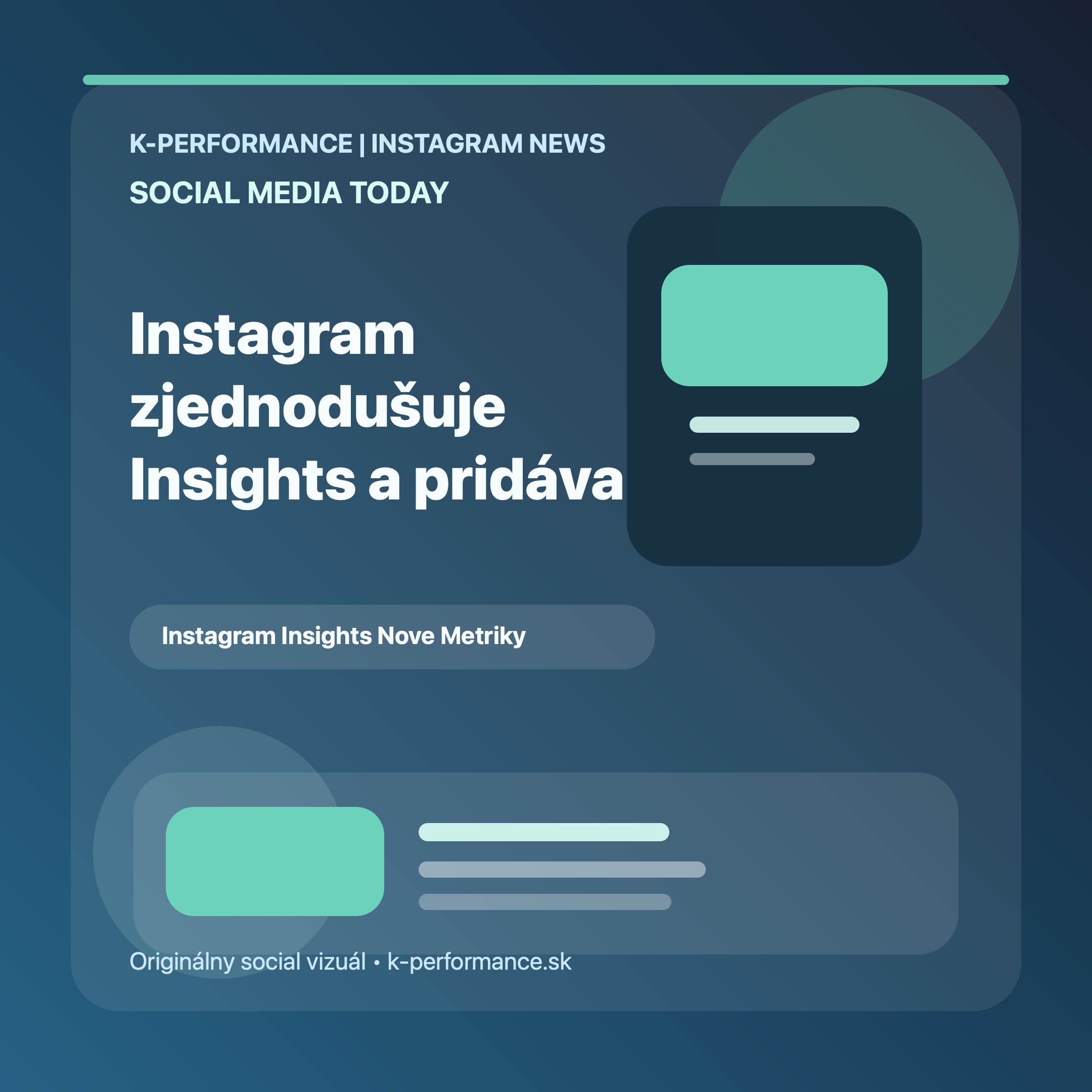Instagram zjednodušuje Insights a pridáva metriky, ktoré tvorcom aj značkám rýchlejšie ukážu, či obsah ľudia len vidia, alebo ho aj reálne zdieľajú a dopozerajú.