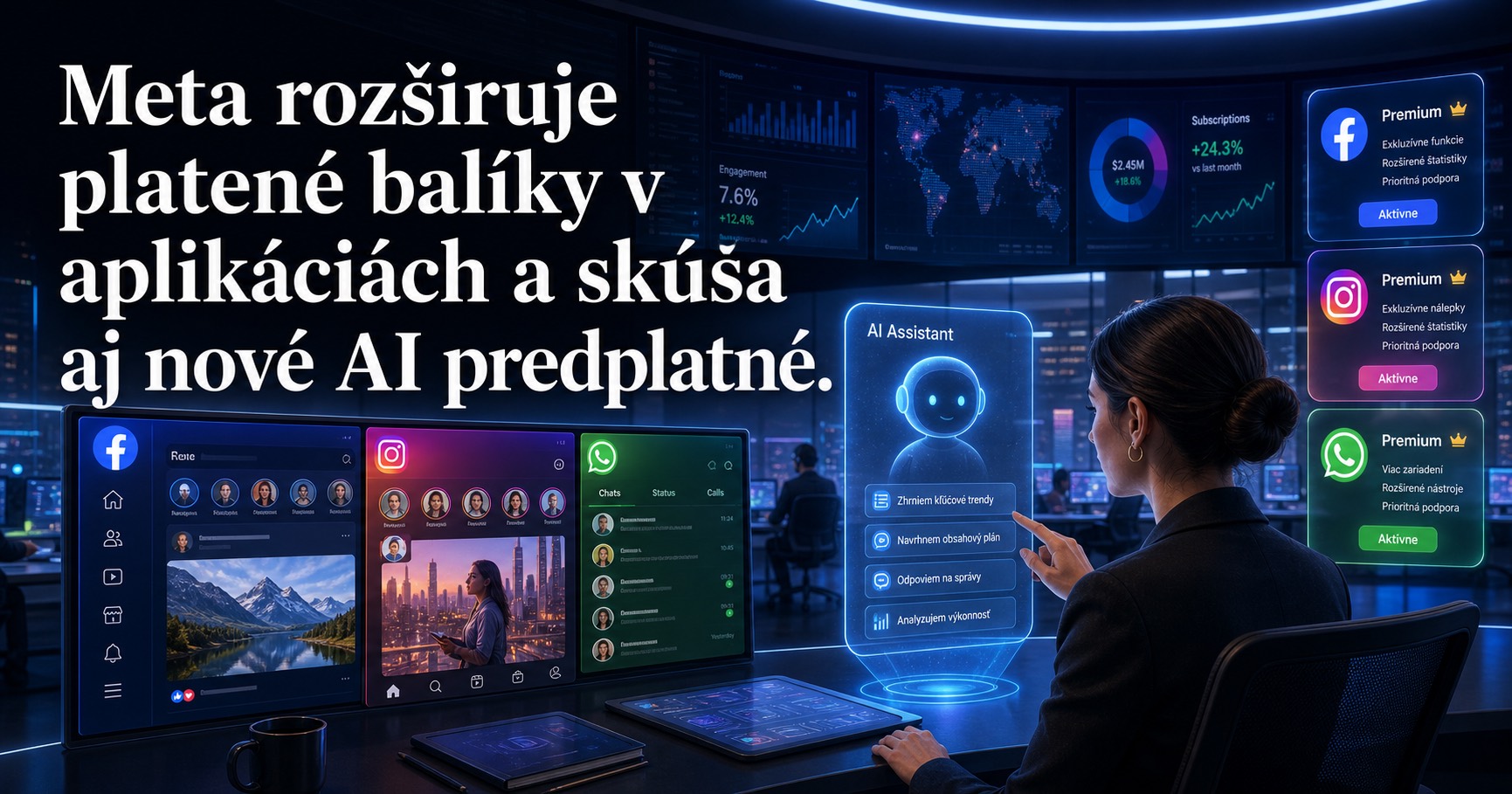 Meta rozširuje platené balíky v aplikáciách a skúša aj nové AI predplatné.