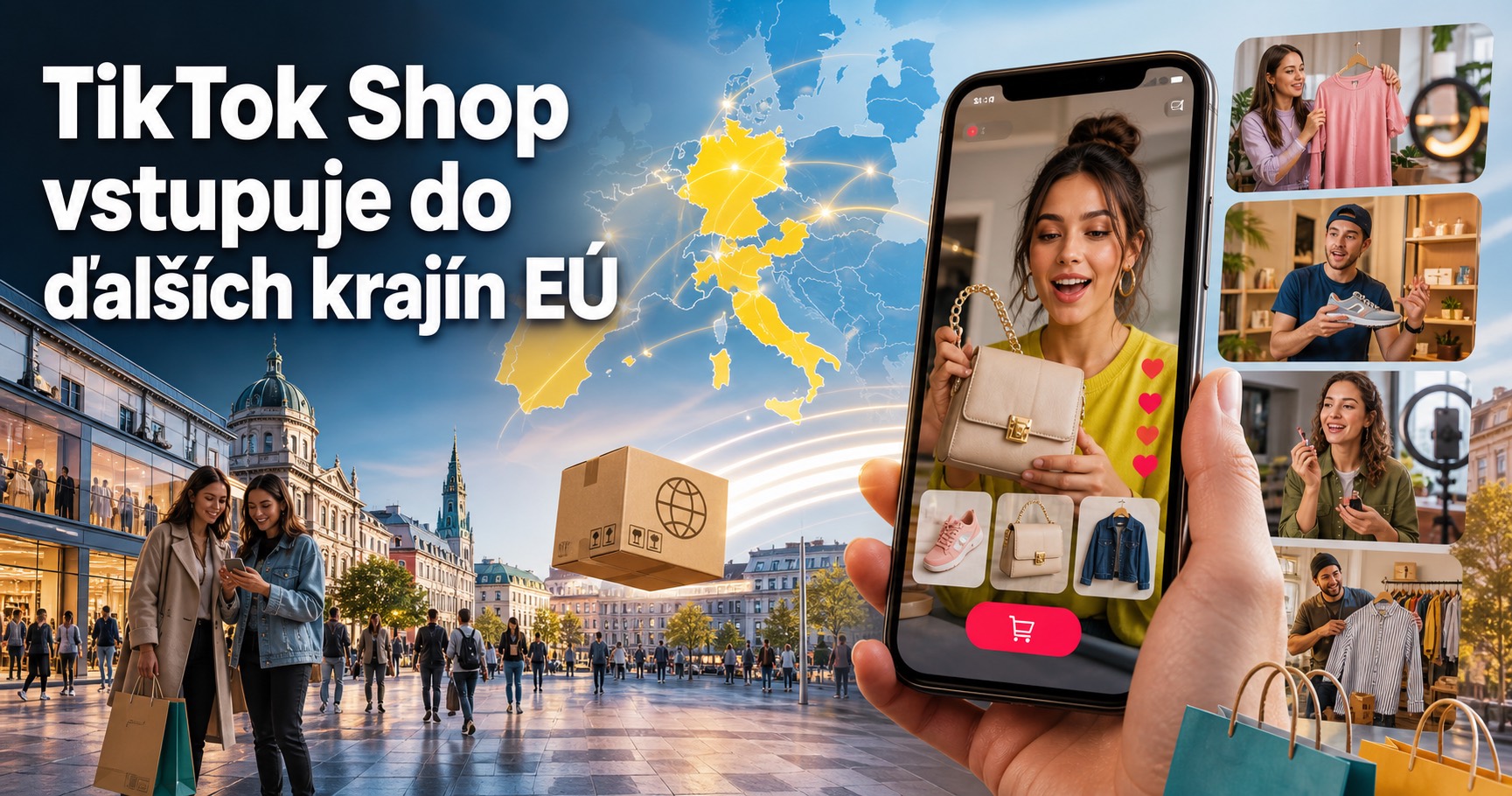TikTok Shop vstupuje do ďalších krajín EÚ a tlačí social commerce bližšie k bežnému retailu.