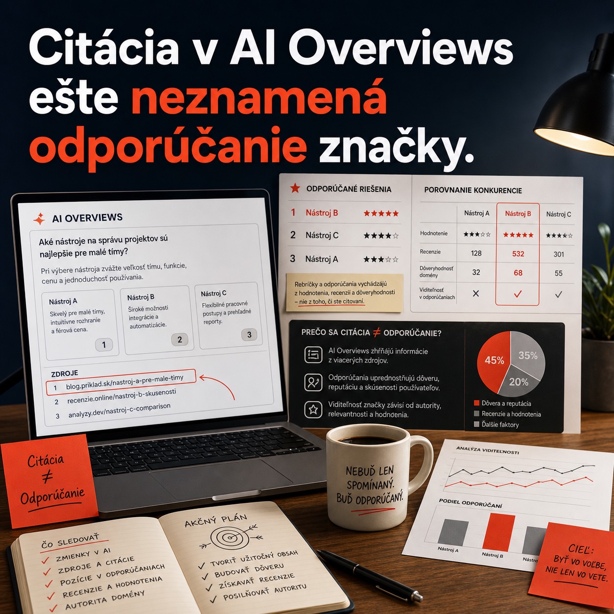 Citácia v AI Overviews ešte neznamená odporúčanie značky.