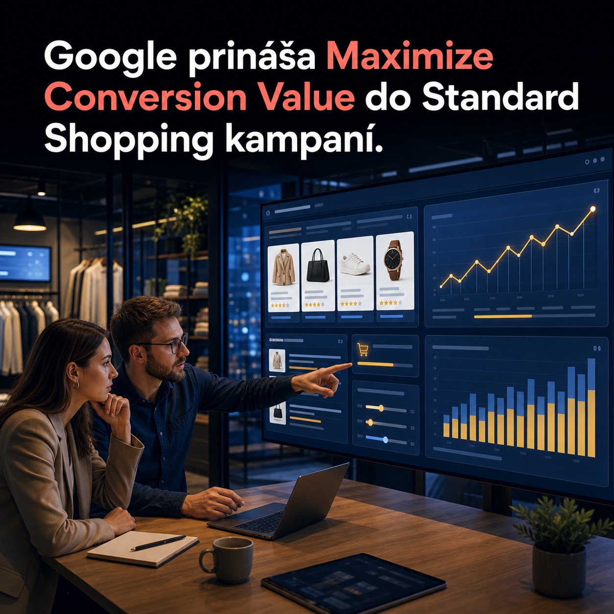Google prináša Maximize Conversion Value do Standard Shopping kampaní
