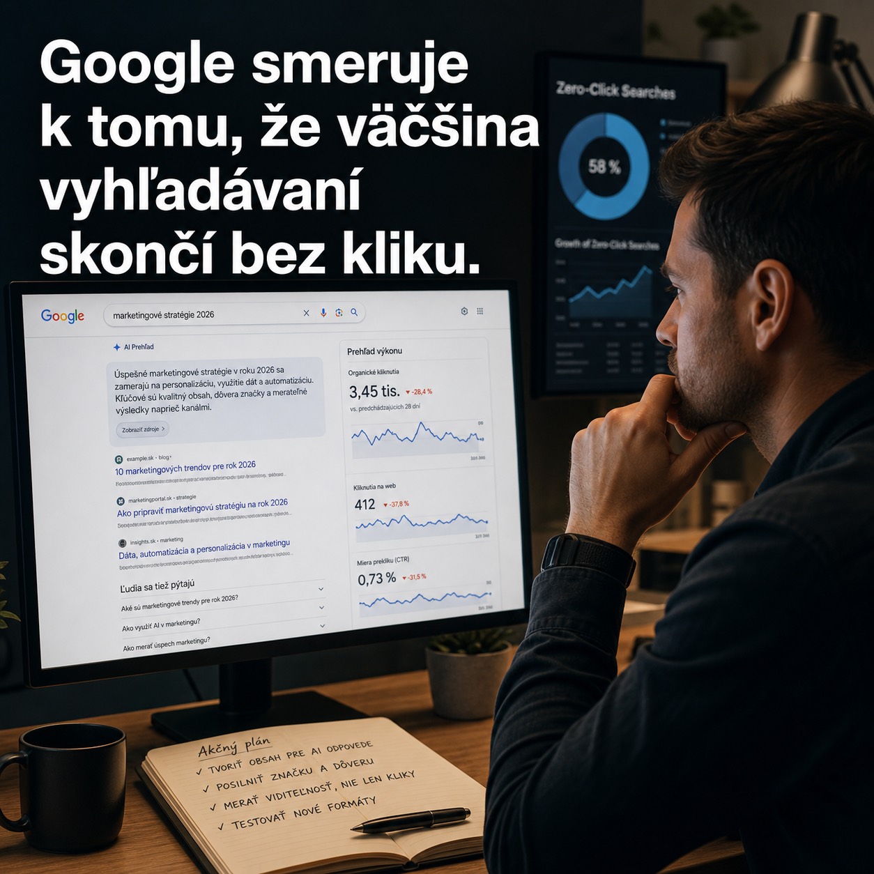 Google smeruje k tomu, že väčšina vyhľadávaní skončí bez kliku.
