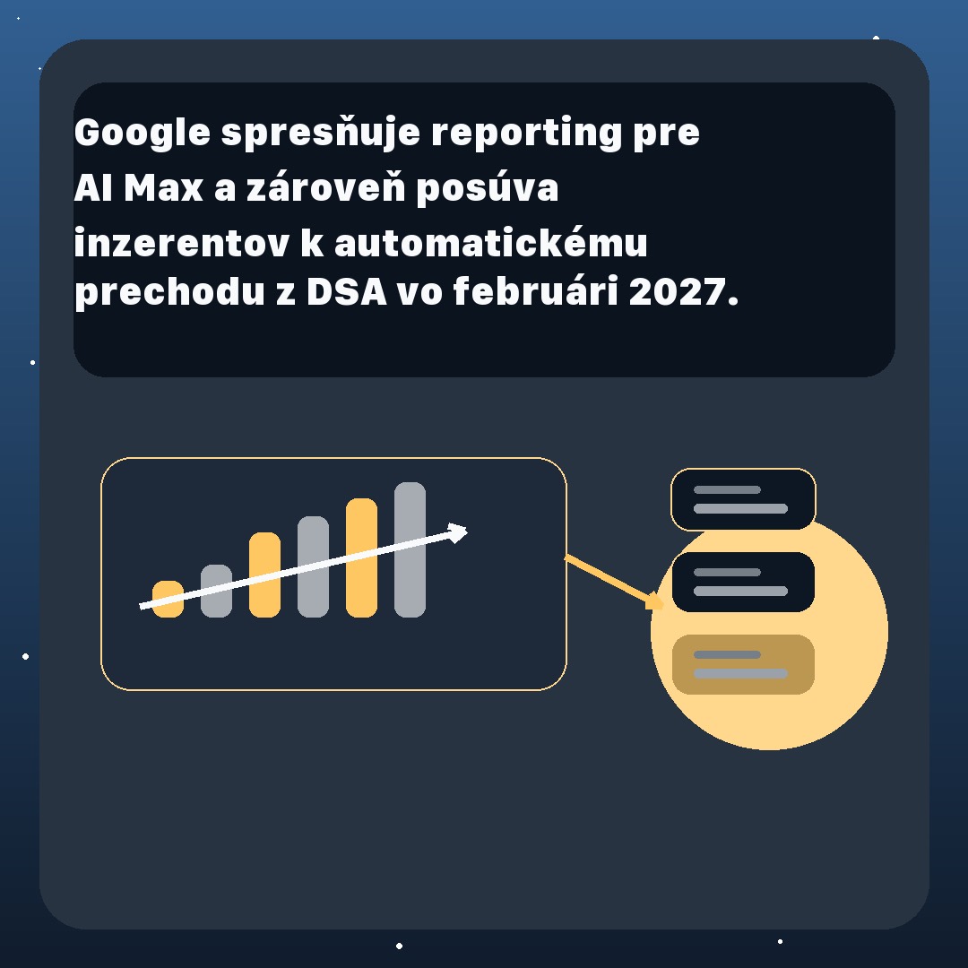 Google spresňuje AI Max reporting a pripravuje prechod z DSA