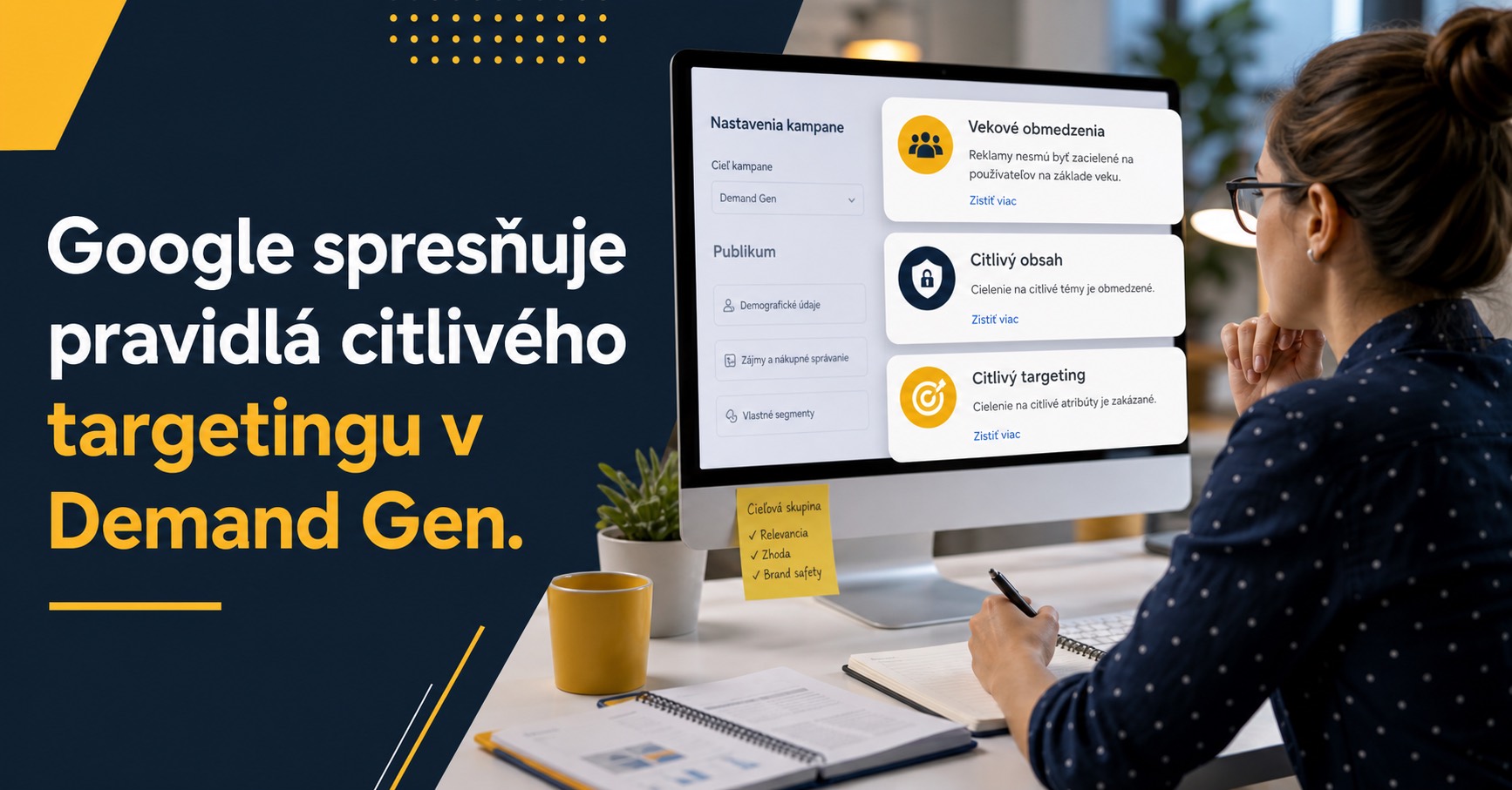 Google spresňuje pravidlá citlivého targetingu v Demand Gen.