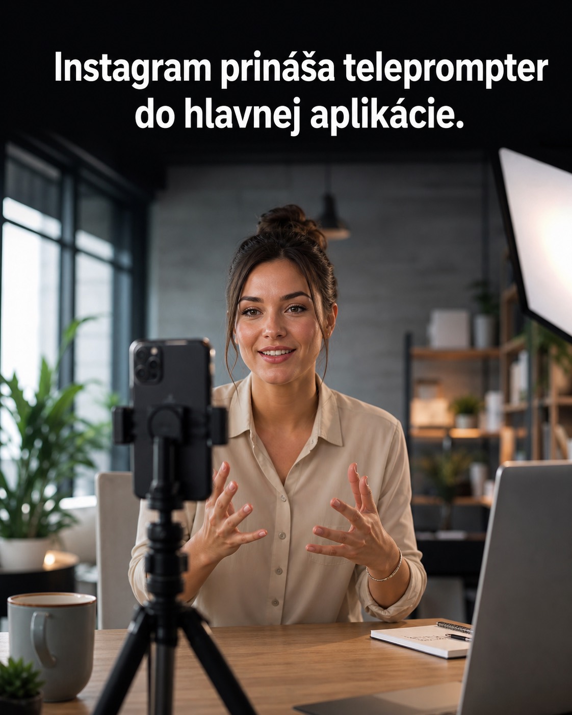 Instagram prináša teleprompter do hlavnej aplikácie.