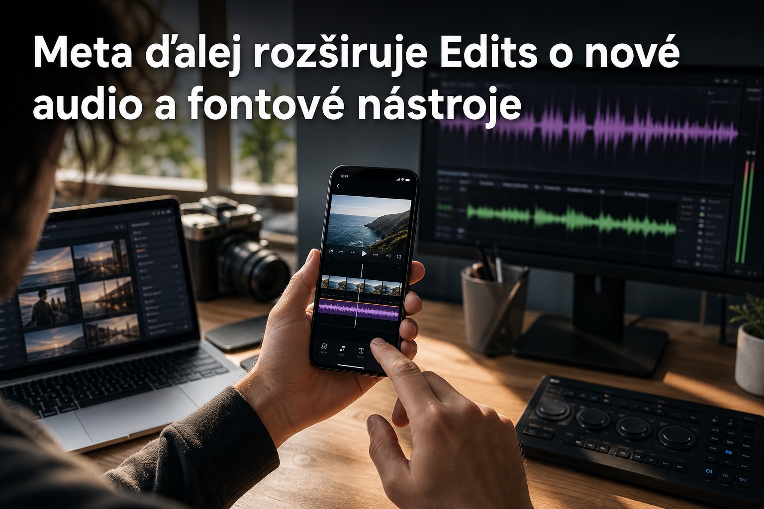 Meta rozširuje Edits o nové audio a fontové nástroje.