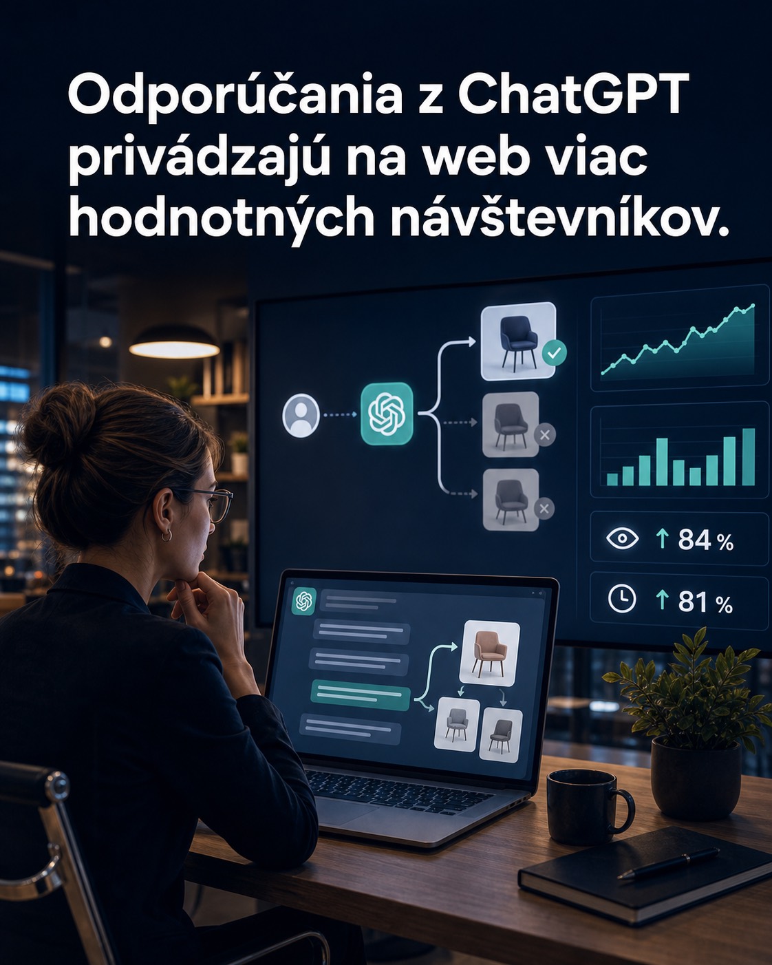 Odporúčania z ChatGPT privádzajú na web viac hodnotných návštevníkov