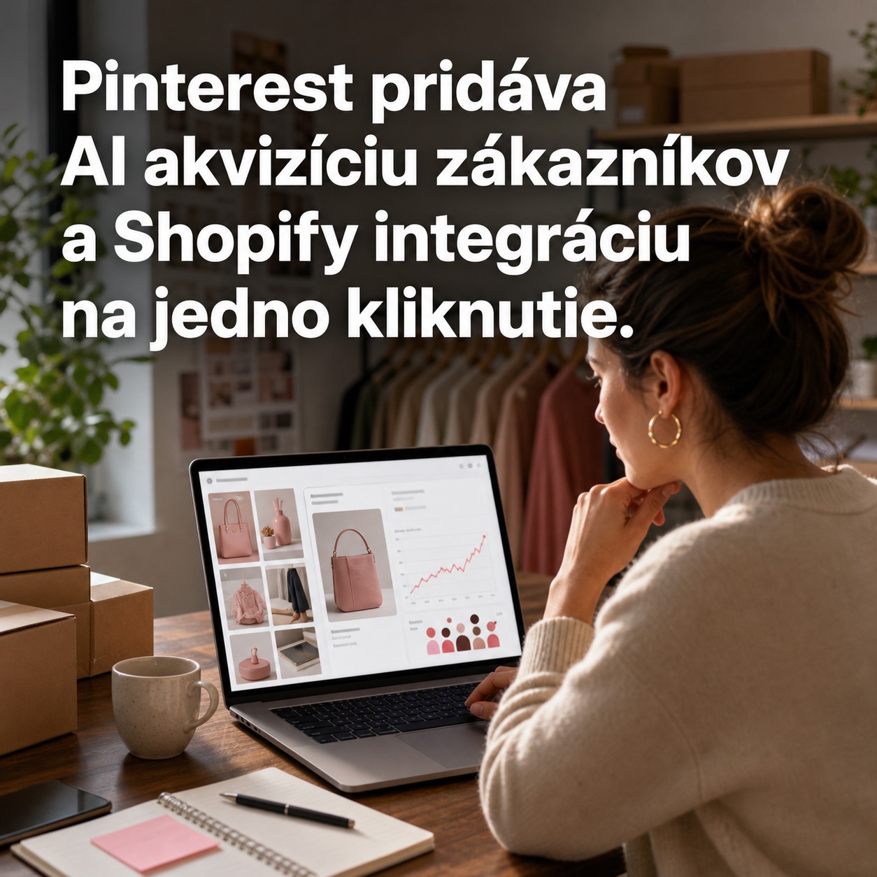 Pinterest pridáva AI akvizíciu zákazníkov a Shopify integráciu na jedno kliknutie.