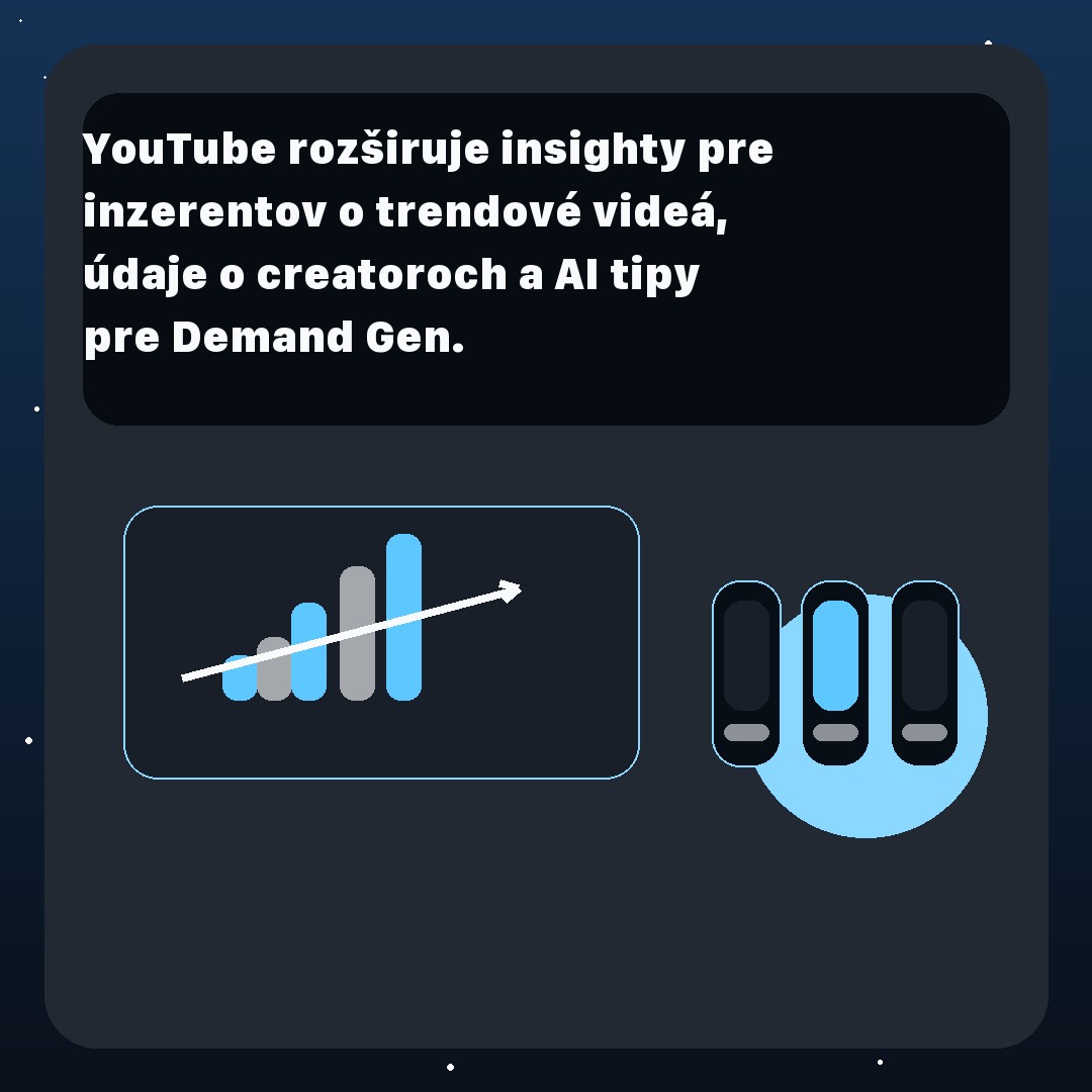 YouTube rozširuje insighty pre inzerentov o trendy, creatorov a Demand Gen