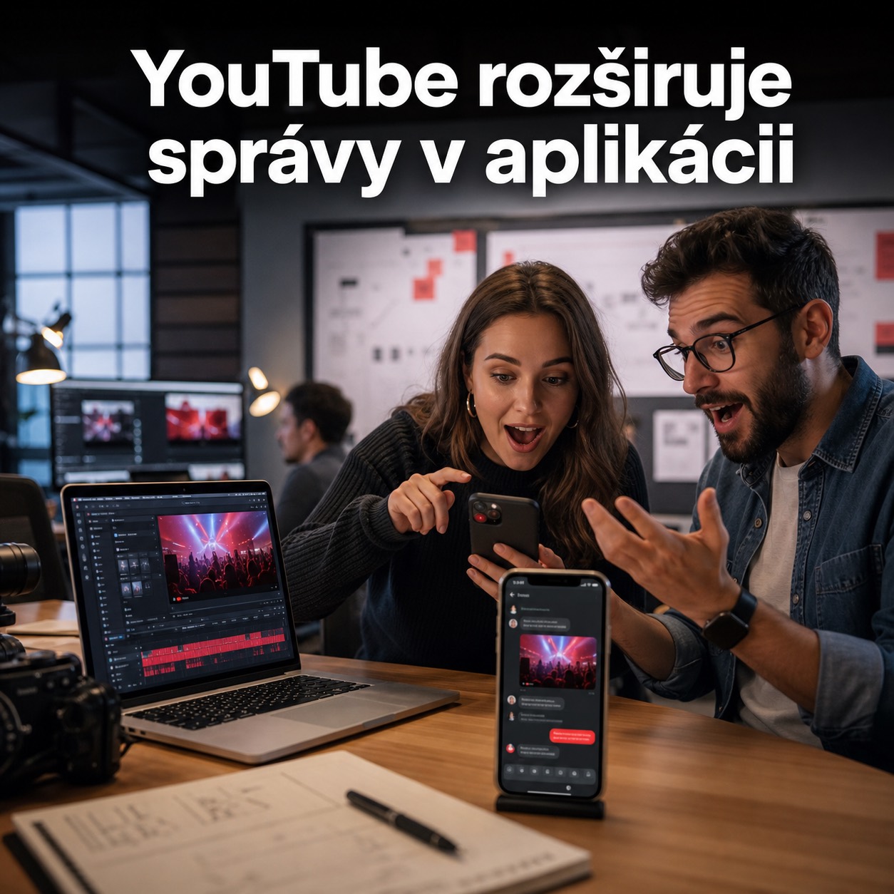 YouTube rozširuje správy priamo v aplikácii.