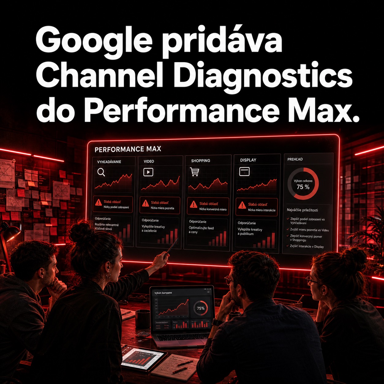 Google pridáva Channel Diagnostics do Performance Max