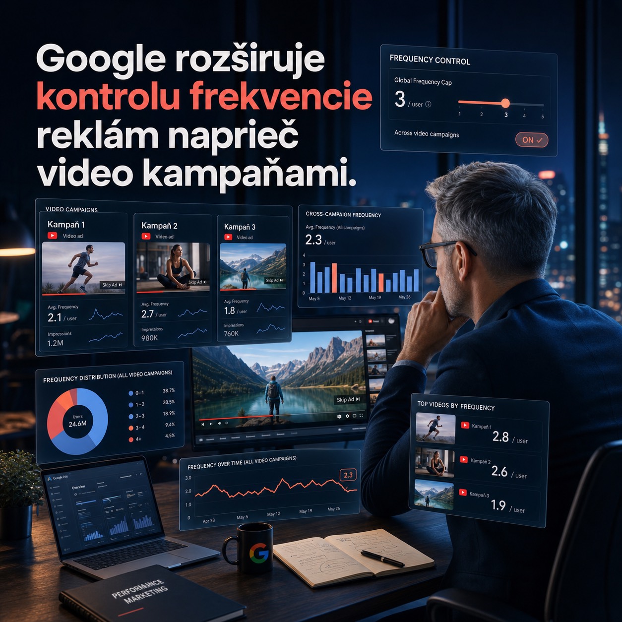 Google rozširuje kontrolu frekvencie reklám naprieč video kampaňami