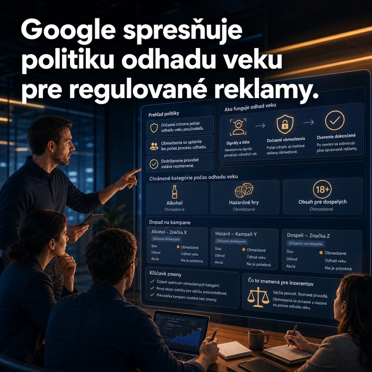 Google spresňuje politiku odhadu veku pre regulované reklamy