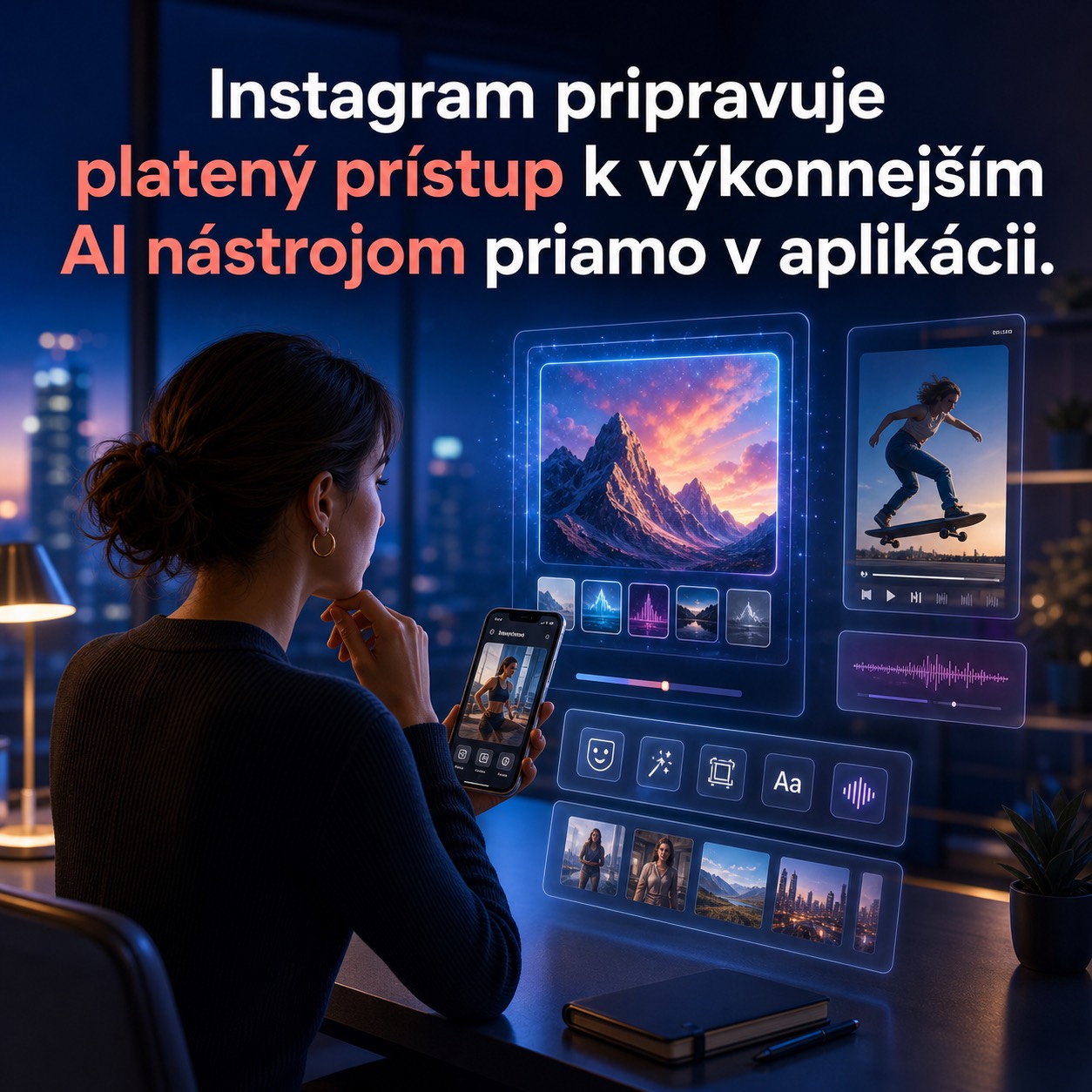 Instagram pripravi platený prístup k výkonnejším AI nástrojom