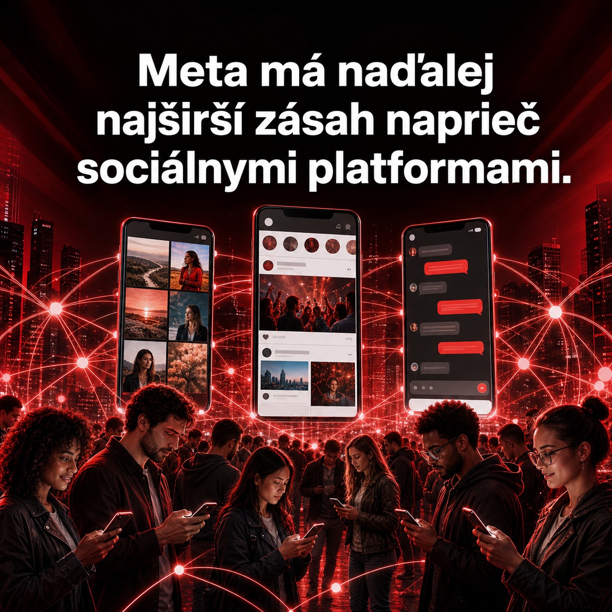 Meta si drží najširší zásah sociálnych platforiem