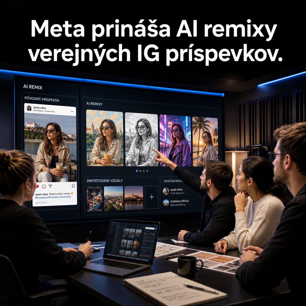 Meta otvára AI remixy verejných IG príspevkov