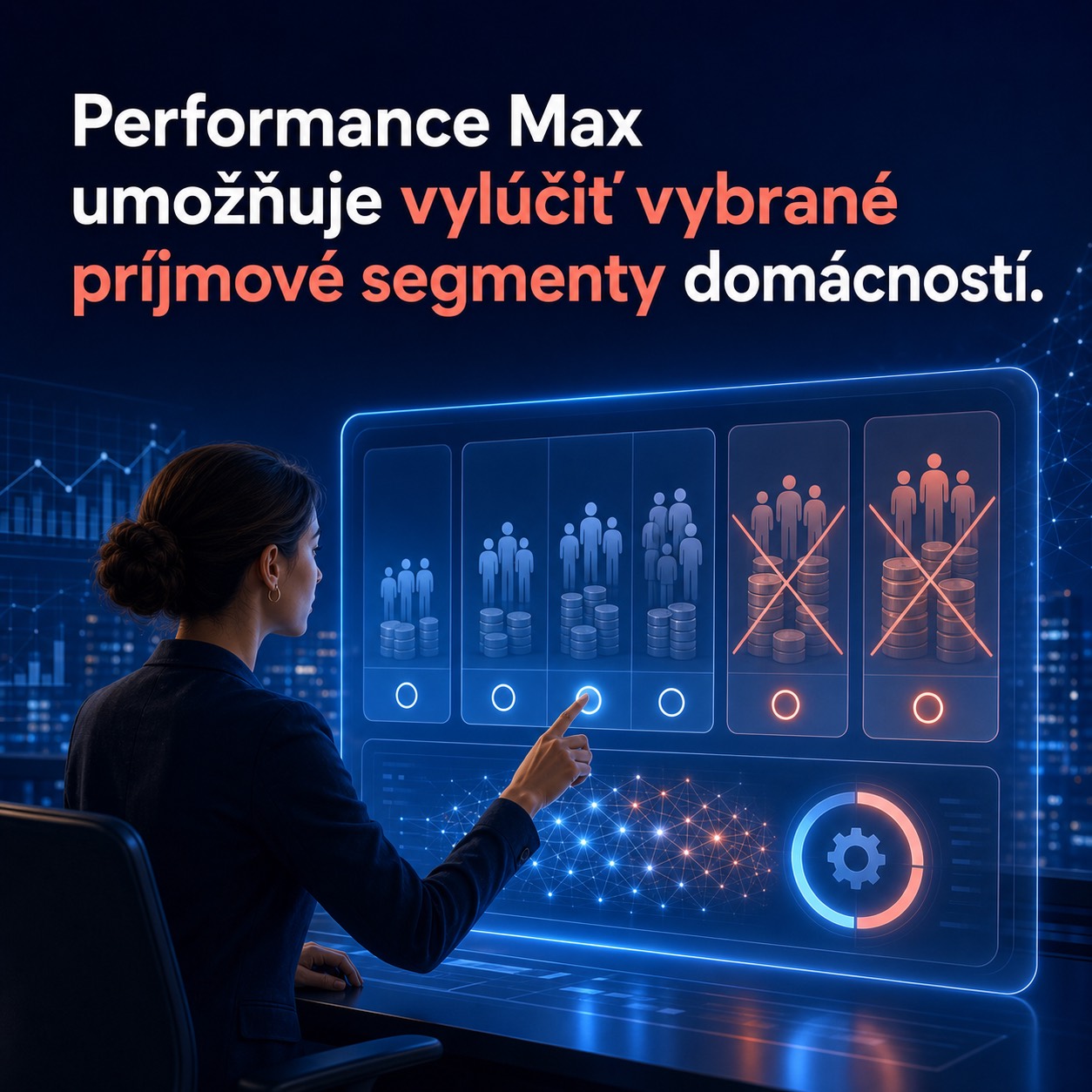 Performance Max umožňuje vylúčiť príjmové segmenty domácností