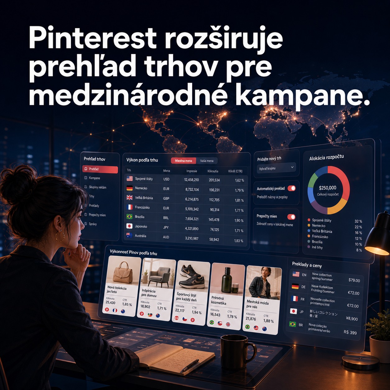 Pinterest rozširuje prehľad trhov pre medzinárodné kampane