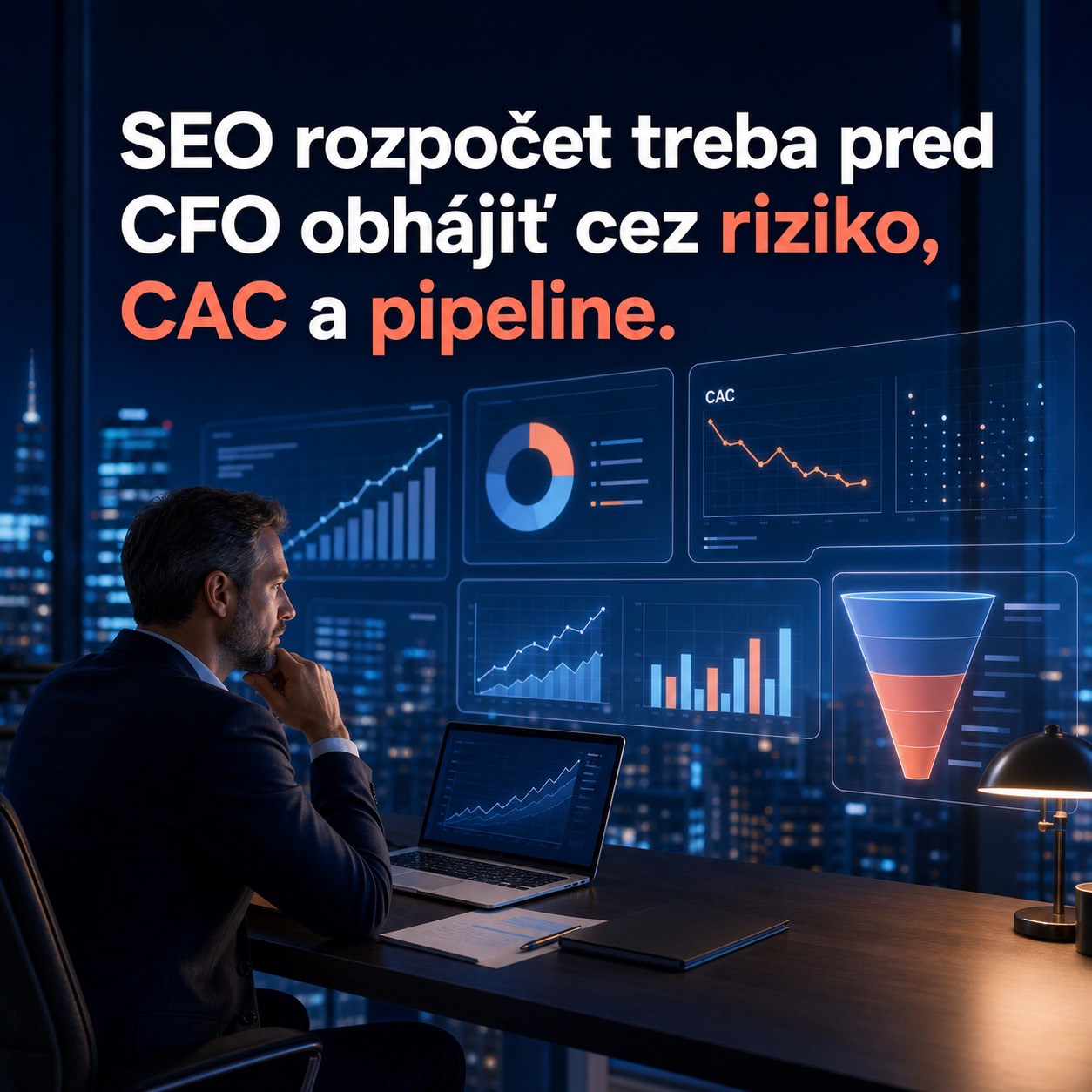 SEO rozpočet treba pred CFO obhajit cez riziko, CAC a pipeline