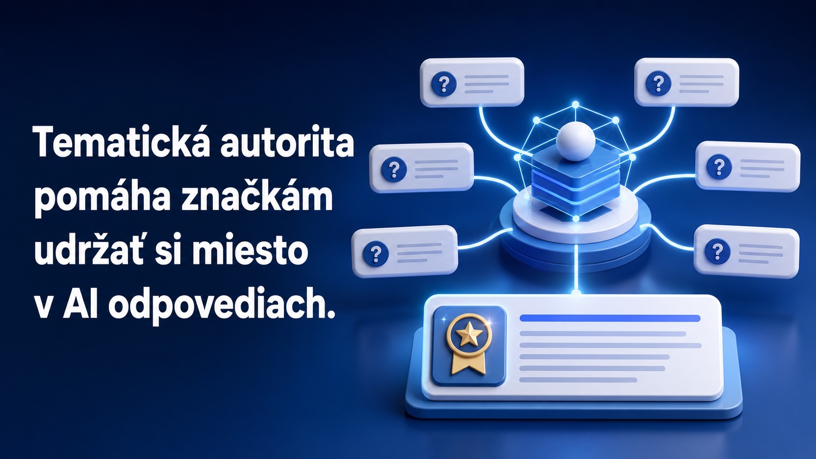 Tematická autorita pomáha v AI odpovediach