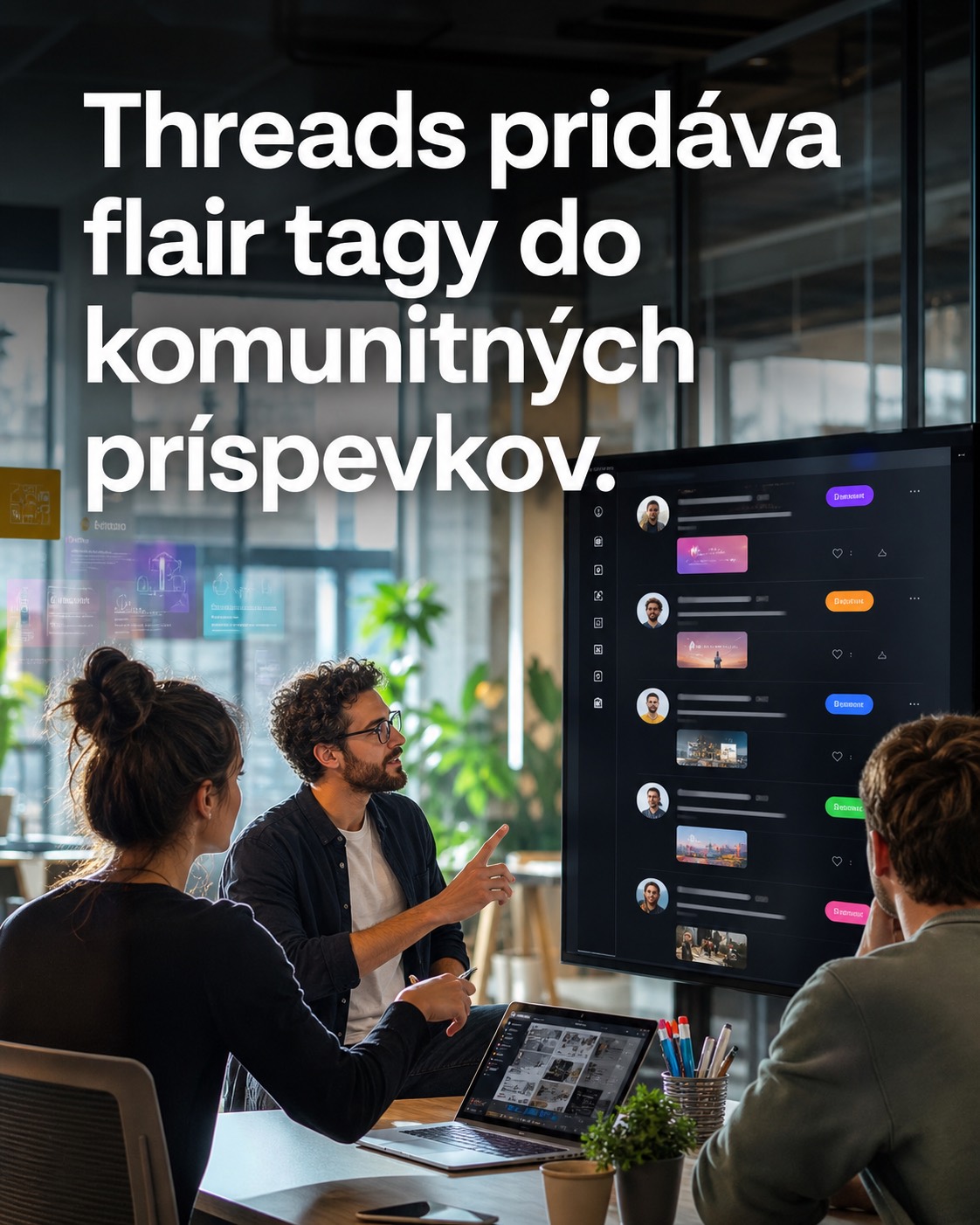 Threads pridáva flair tagy do komunitných príspevkov