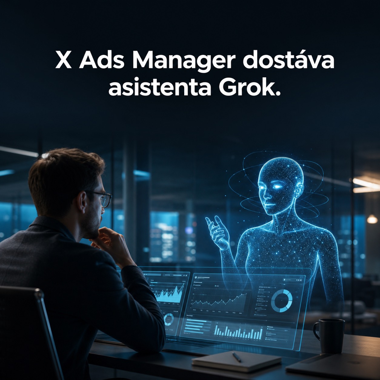 X pridáva asistenta Grok priamo do Ads Managera