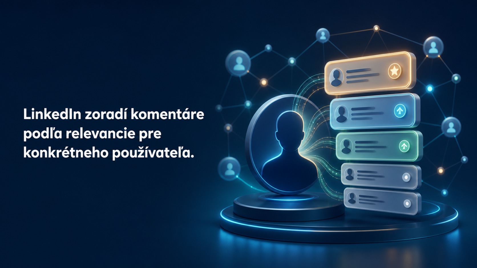 LinkedIn zoradí komentáre podľa relevancie pre používateľa