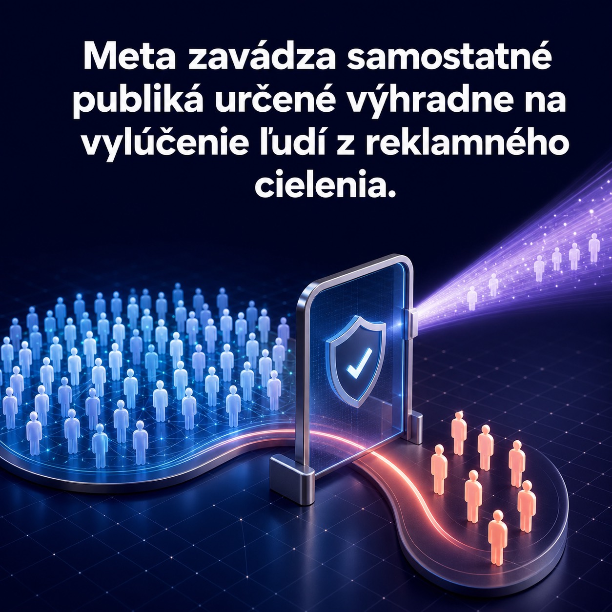 Meta pridáva publiká určené výhradne na vylúčenie z reklamy