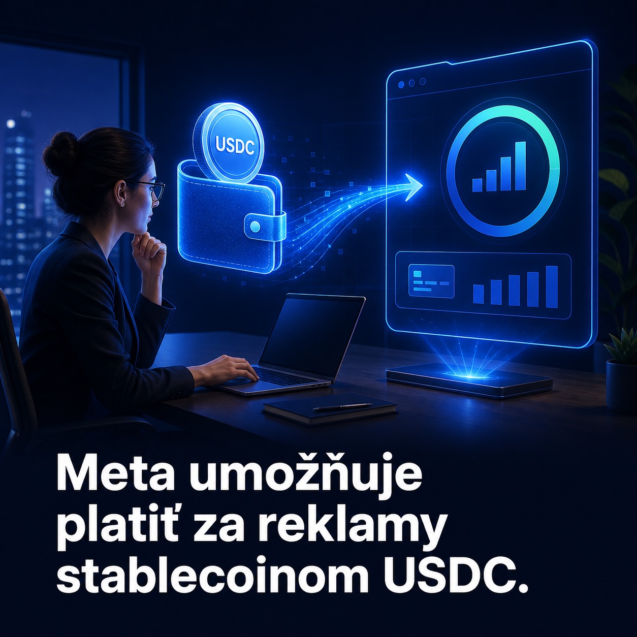 Meta umožňuje platiť reklamy stablecoinom USDC