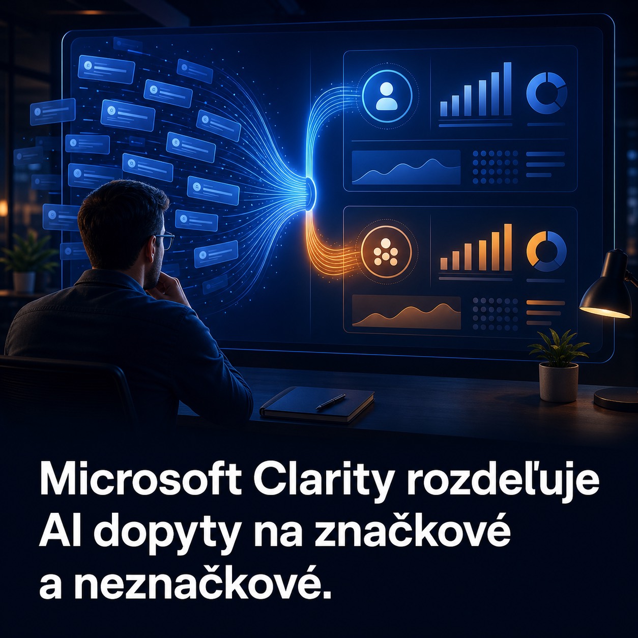 Microsoft Clarity odlíši značkové a neznačkové AI dopyty