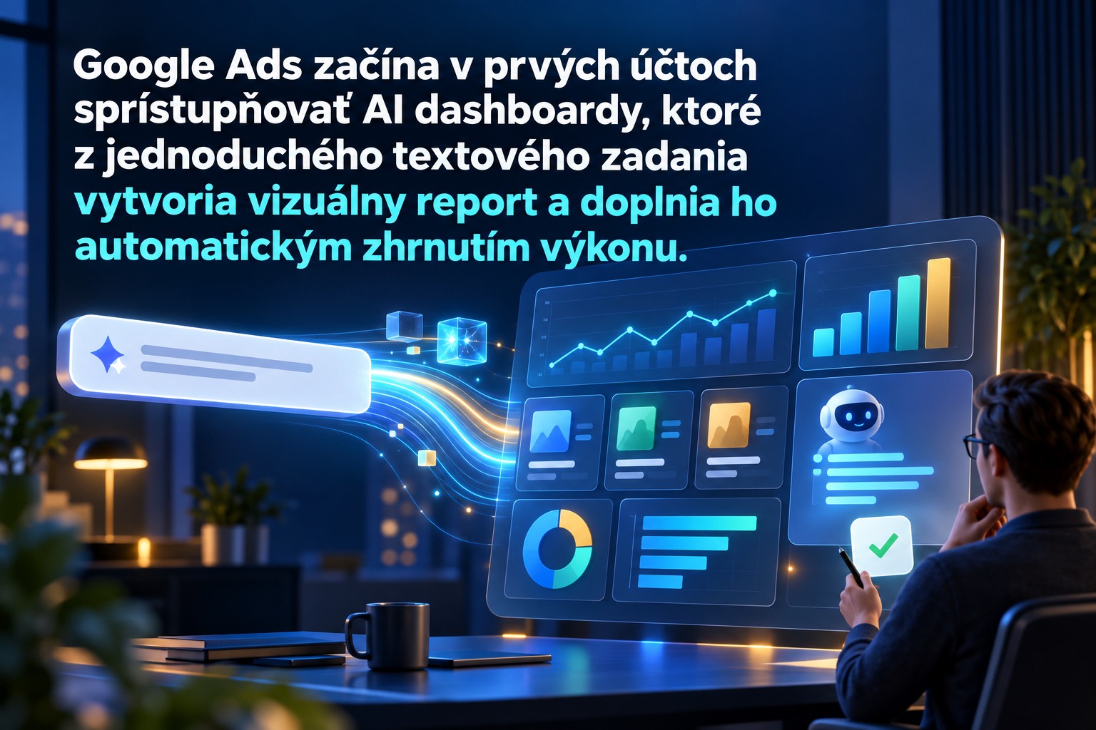 Google Ads zavádza AI dashboardy tvorené jednoduchým zadaním