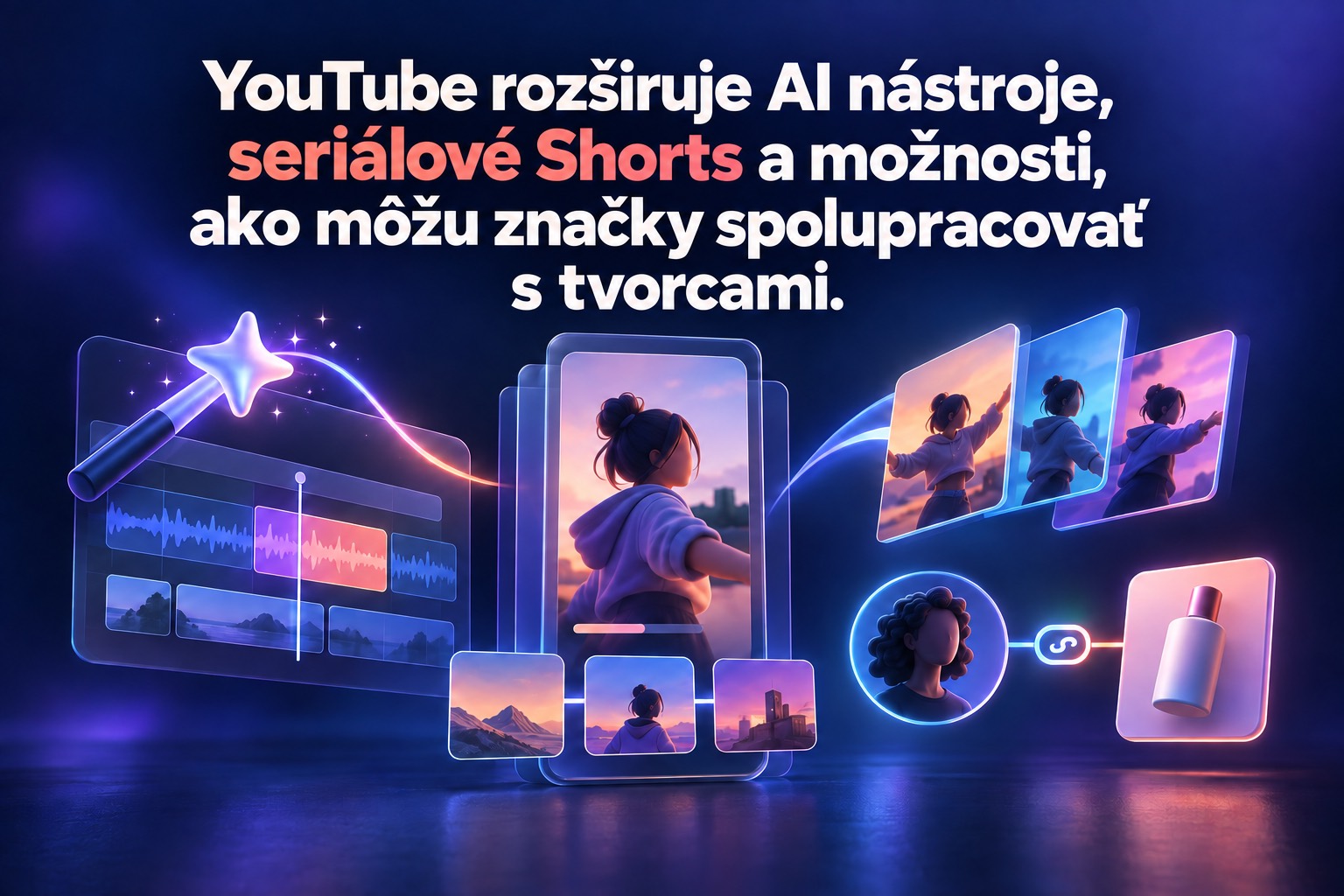 YouTube spája AI tvorbu, seriálové Shorts a affiliate kampane