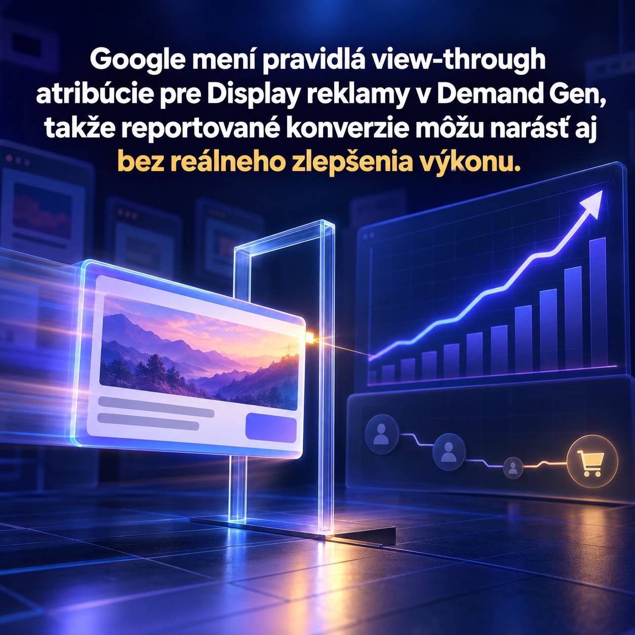 Demand Gen môže po zmene atribúcie vykázať viac konverzií bez lepšieho výkonu